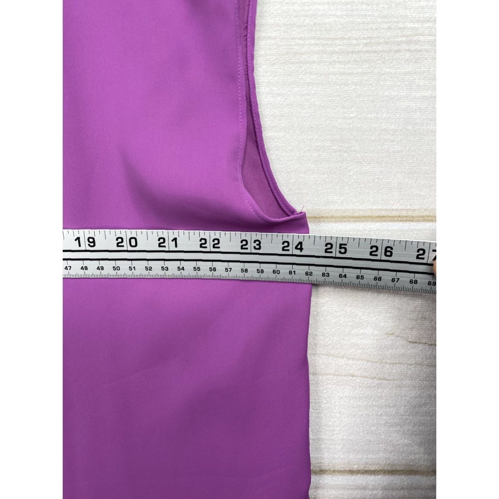 Worthington Worthington Tunic Mini Dress Womens XL Purple V Neck Sleeveless Pleated Casual Dress Size XL / US 12-14 / IT 48-50 - 5 Thumbnail