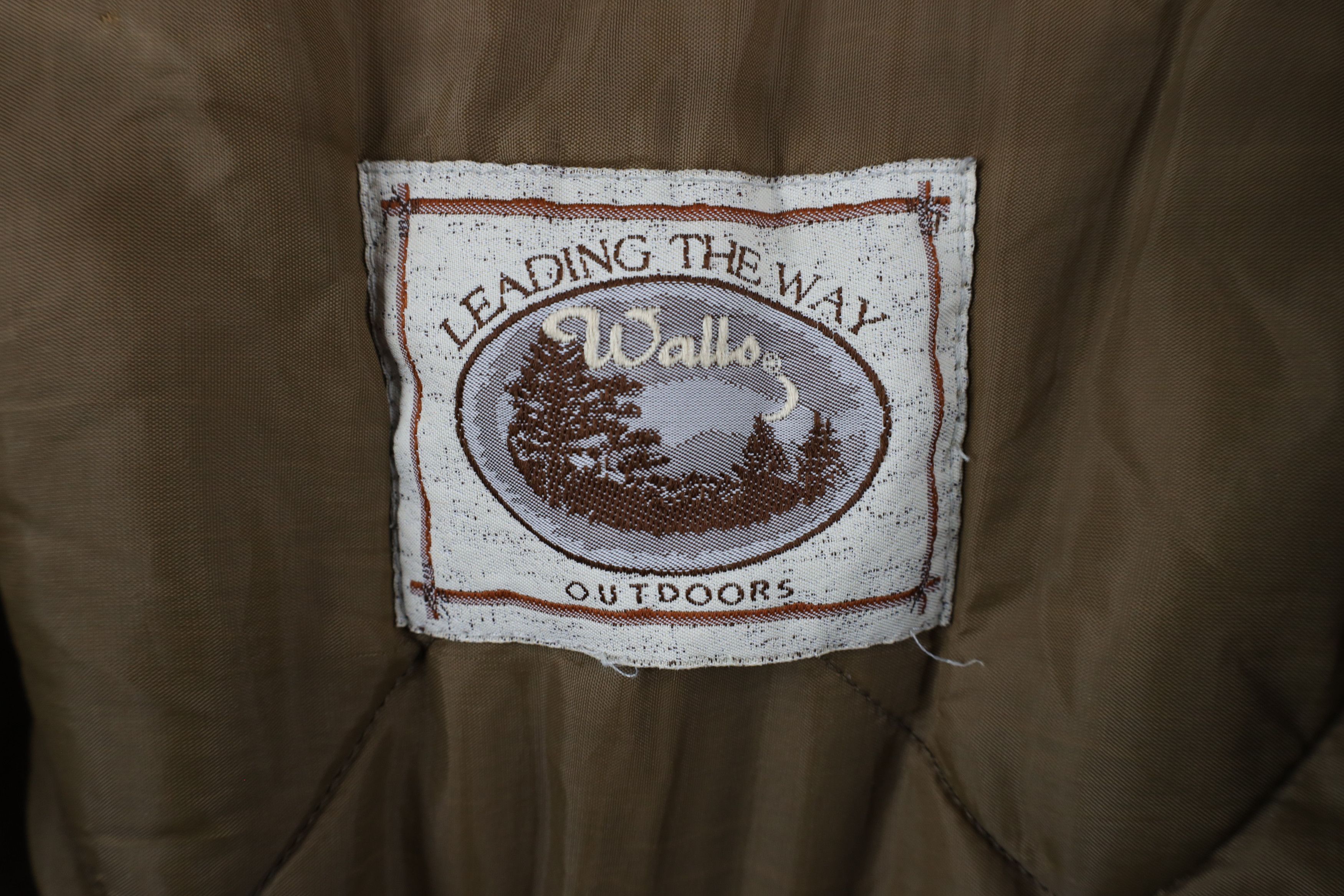 Vintage × Walls Vintage 90s Walls Canvas Bomber Jacket Duck Brown USA Size US XL / EU 56 / 4 - 14 Thumbnail
