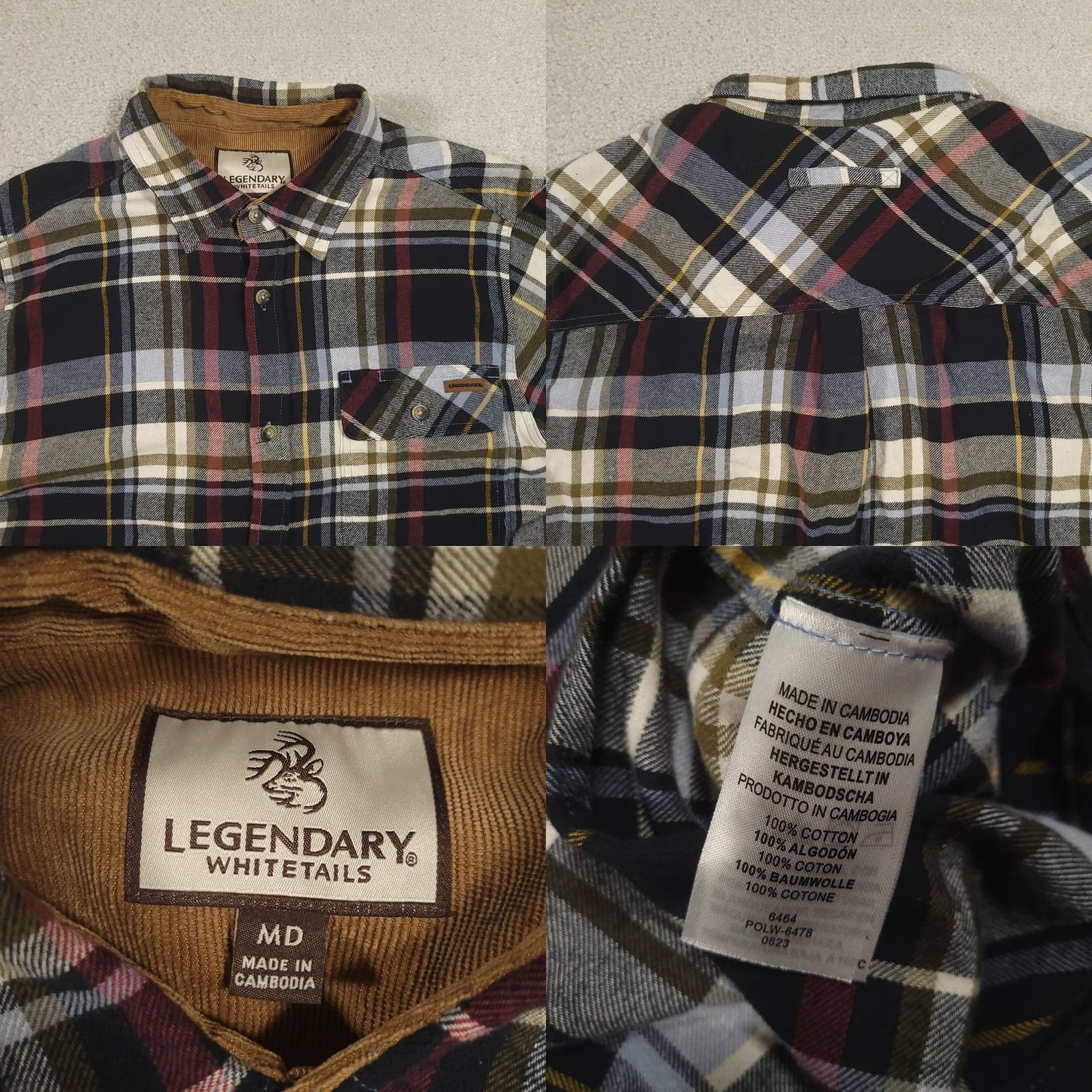 Vintage VINTAGE Legendary Whitetails Flannel Shirt Mens Medium Blue Plaid Size US M / EU 48-50 / 2 - 8 Thumbnail