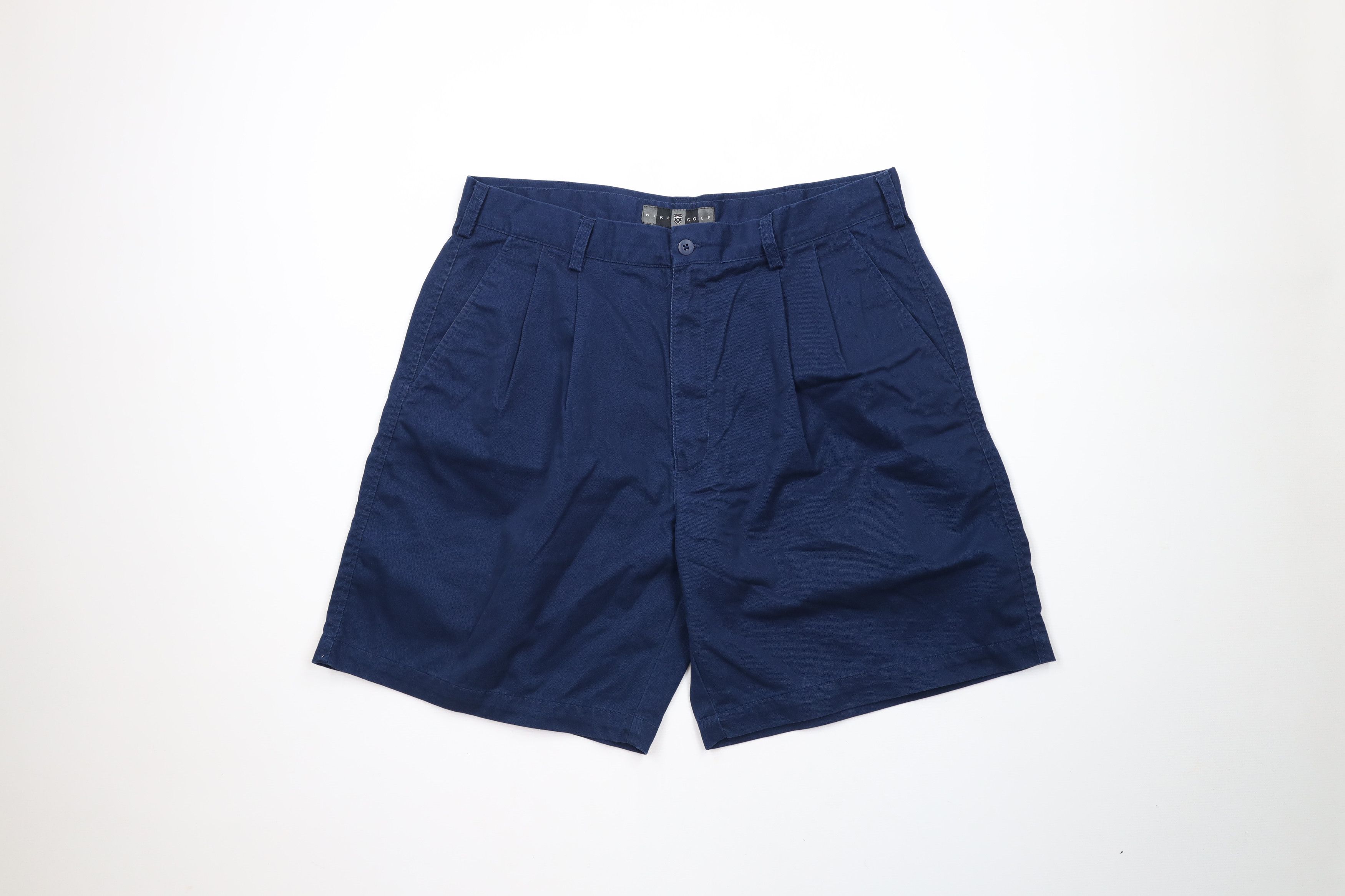 Nike × Vintage Vintage 90s Y2K Nike Golf Scott Mini Swoosh Chino Shorts Size US 34 / EU 50 - 1 Thumbnail