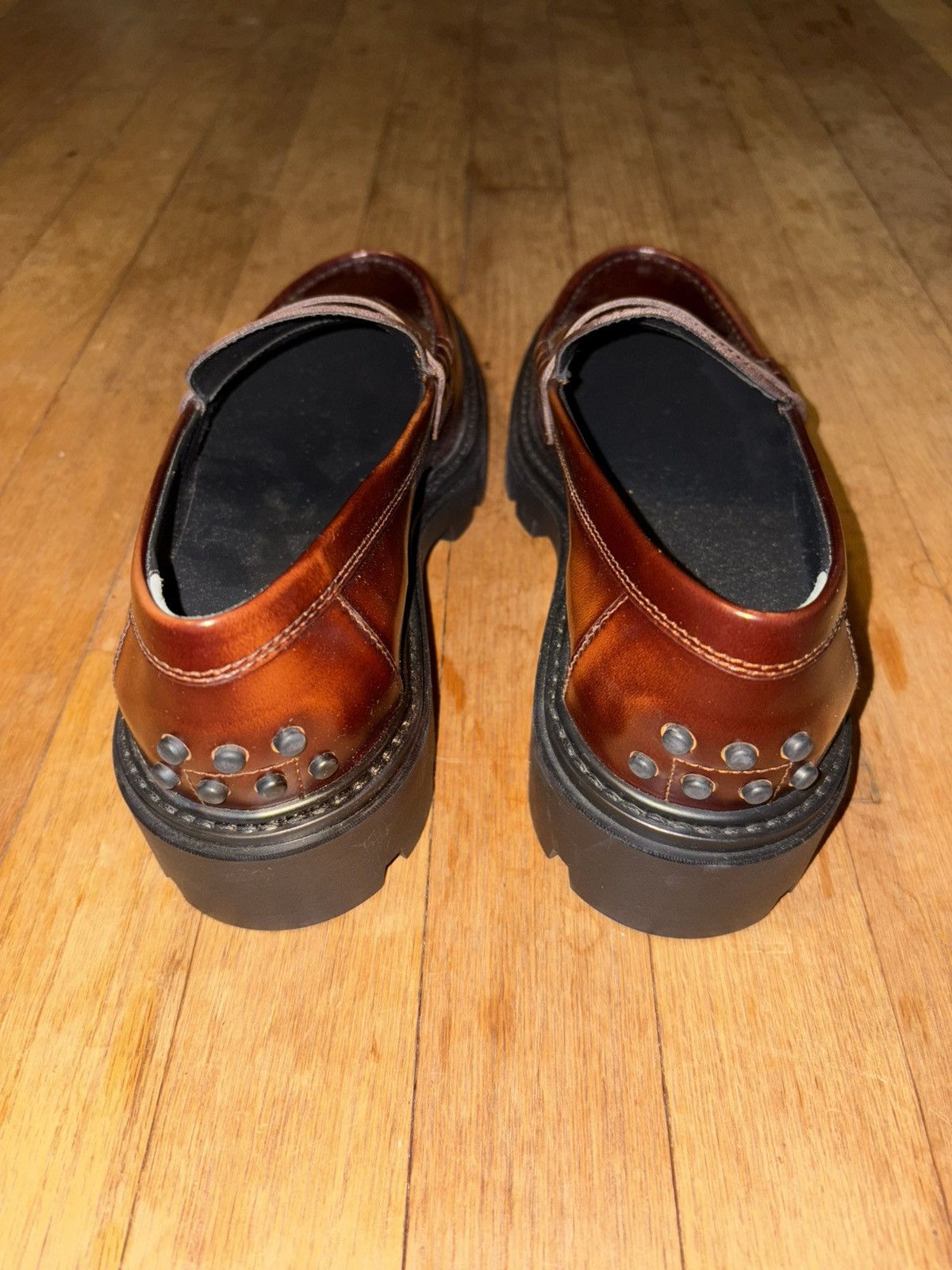 Tod's Tod’s Gomma Pesante Leather Lug-Sole Penny Loafers Size US 10 / IT 40 - 5 Thumbnail