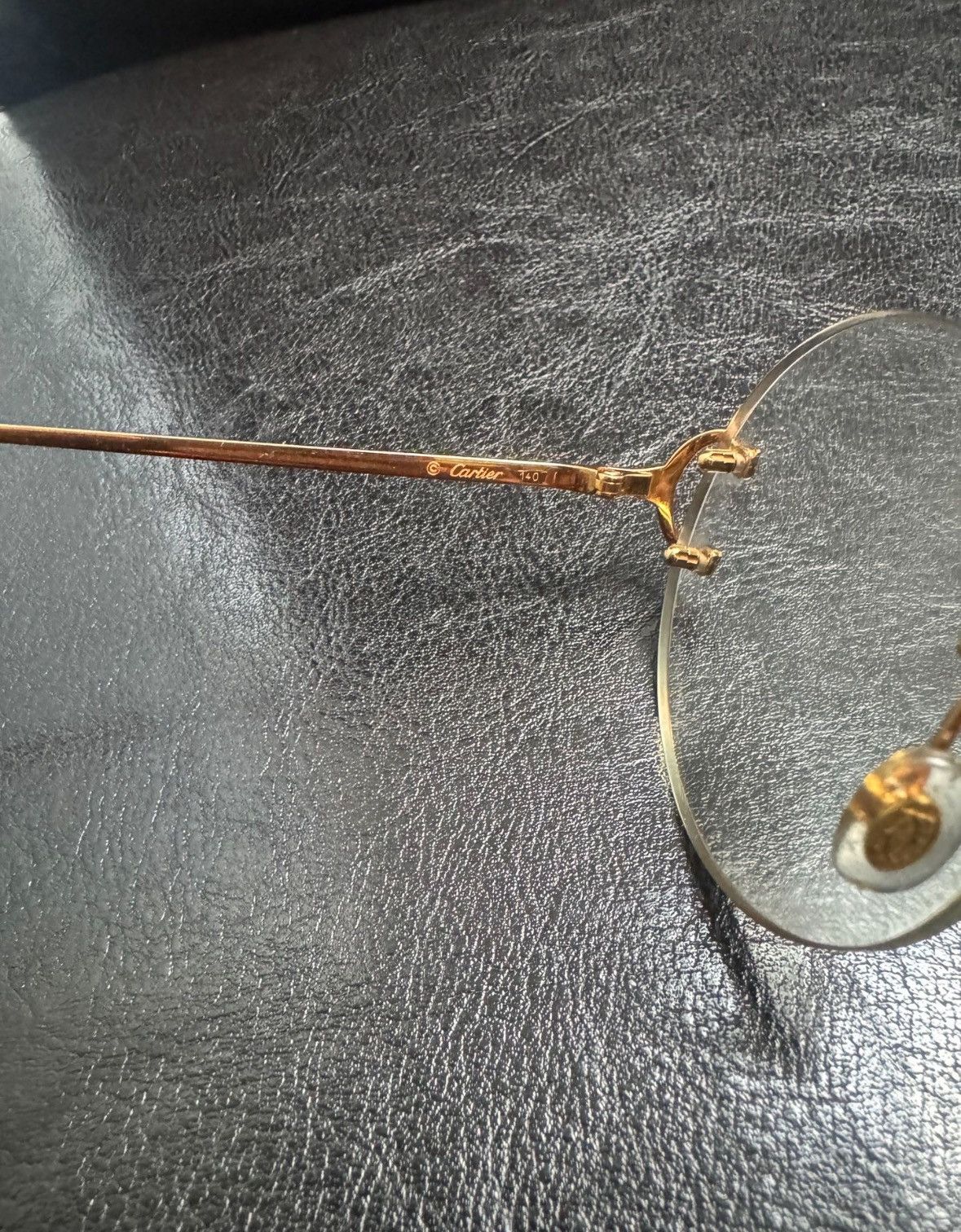 RARE CHROME HEARTS DEEP I BLACK GOLD FRAMES
