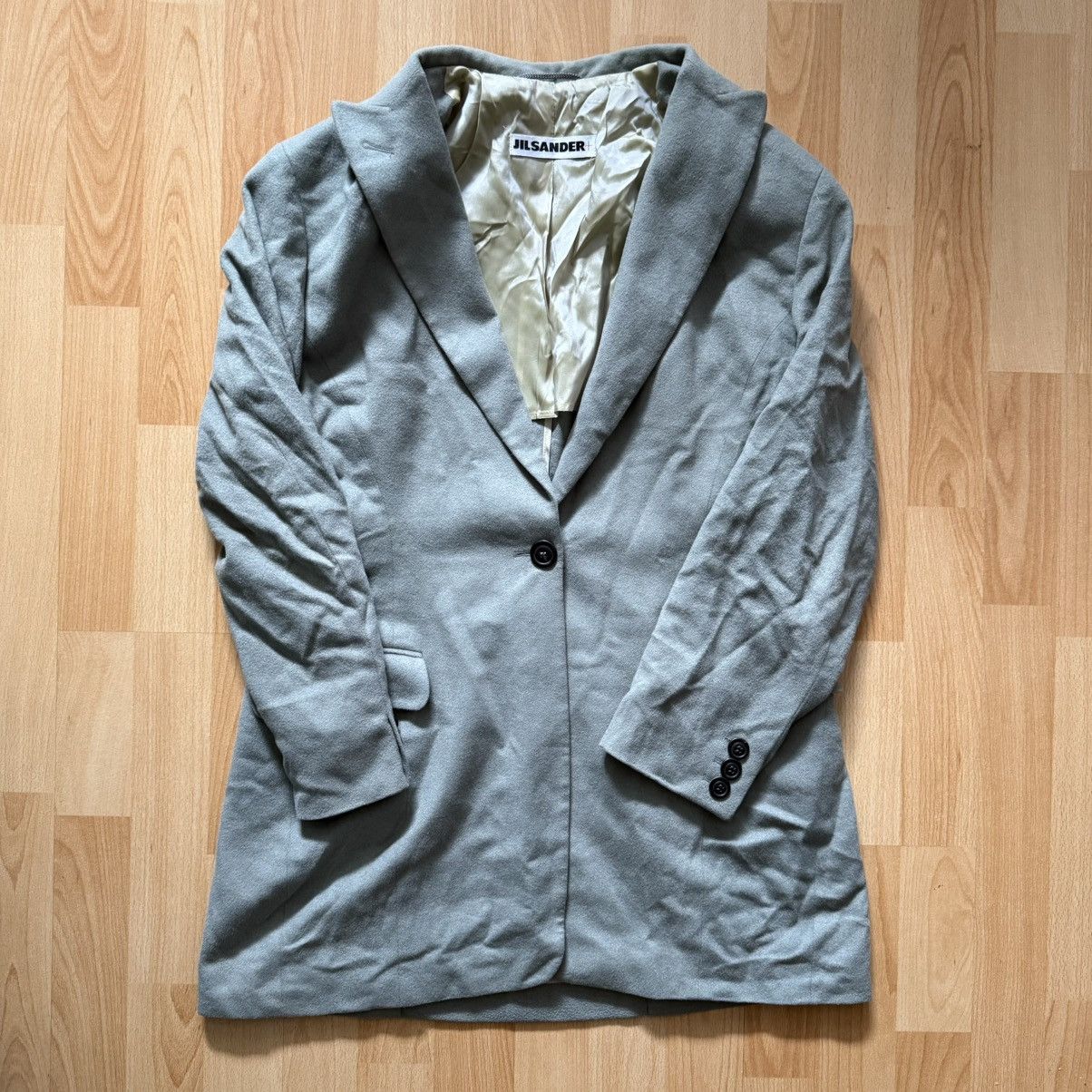 Jil Sander × Vintage Jil Sander blazer coat vintage 80s 100% babycamel wool Size M / US 6-8 / IT 42-44 - 2 Thumbnail
