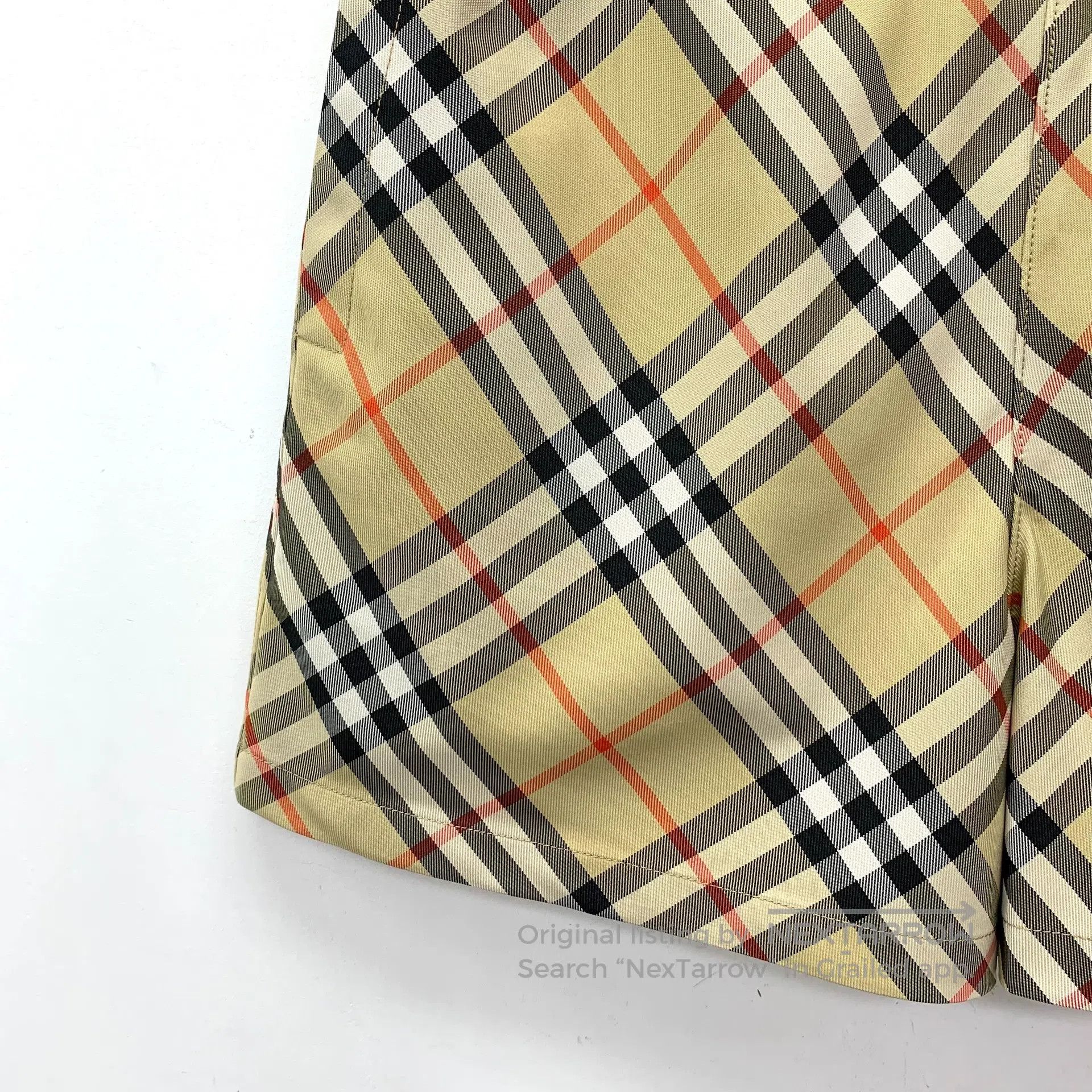 Burberry Burberry Brown classic plaid design elastic waist casual s Size 35" - 4 Thumbnail