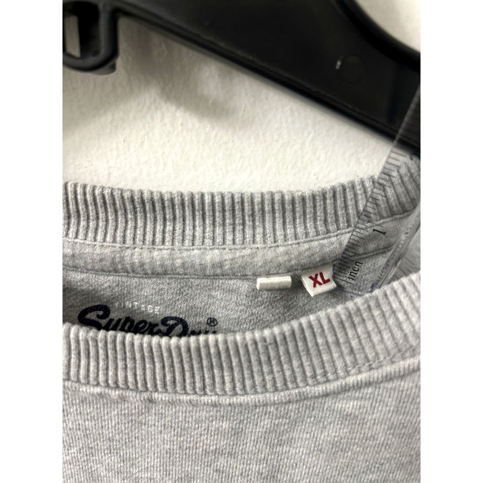 Superdry VINTAGE Superdry Sweatshirt Crewneck Mens XL Gray Pullover L/S Premium Goods Logo Graphic Print Size US XL / EU 56 / 4 - 6 Thumbnail