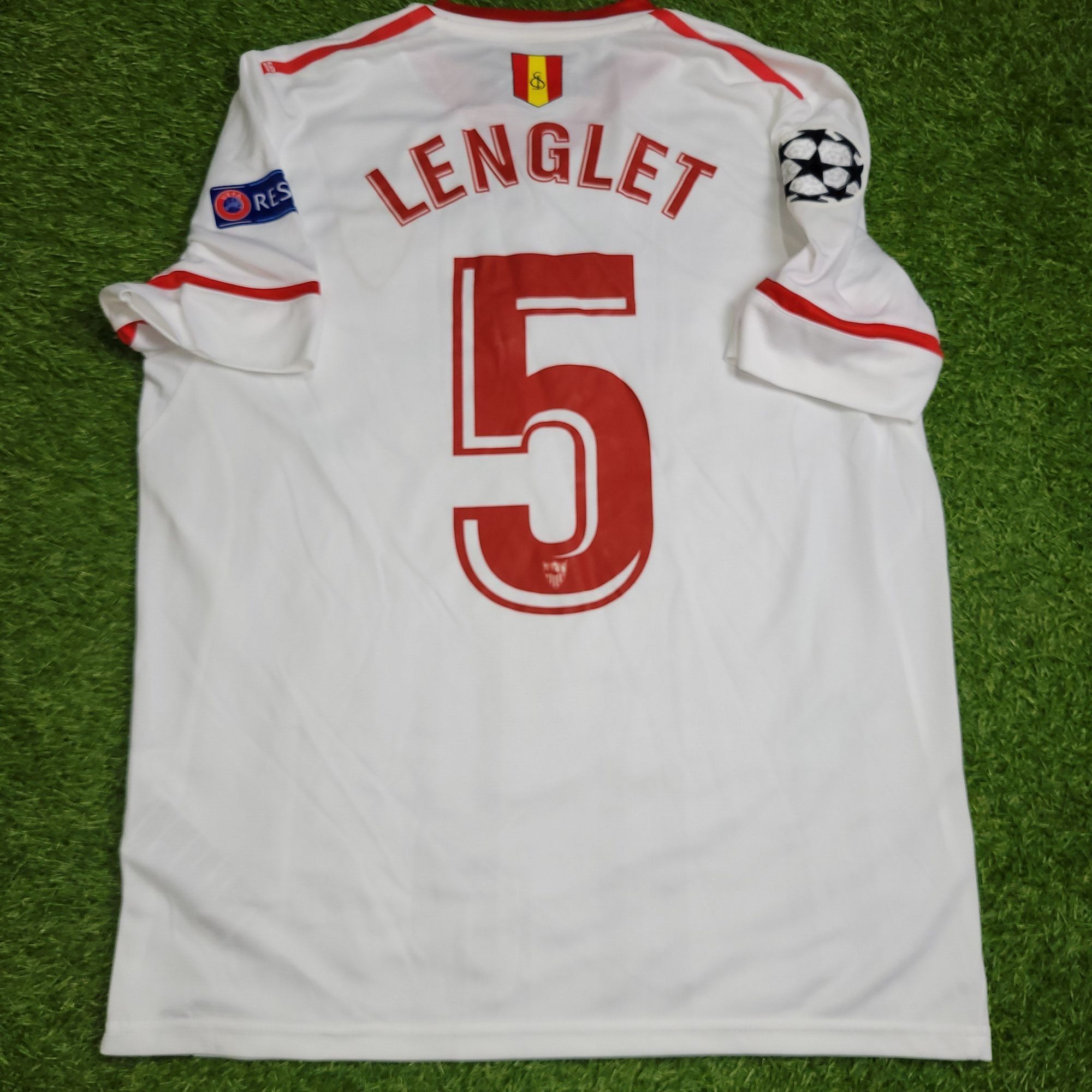 New Balance Lenglet Sevilla 2017 2018 MATCH Soccer Jersey M Size US M / EU 48-50 / 2 - 1 Thumbnail