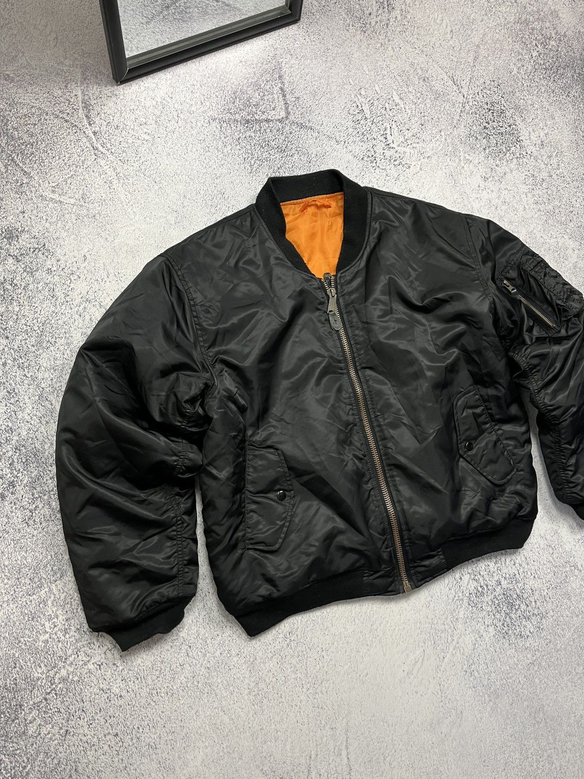 Vintage Vintage Y2k Flyer’s Man Intermediate MA-1 Bomber Jacket Rare Size US L / EU 52-54 / 3 - 4 Thumbnail