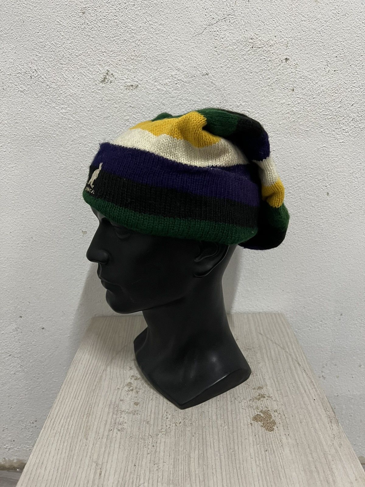 Kangol Vintage Kangol Striped Design Beanie Hat Size ONE SIZE - 3 Thumbnail