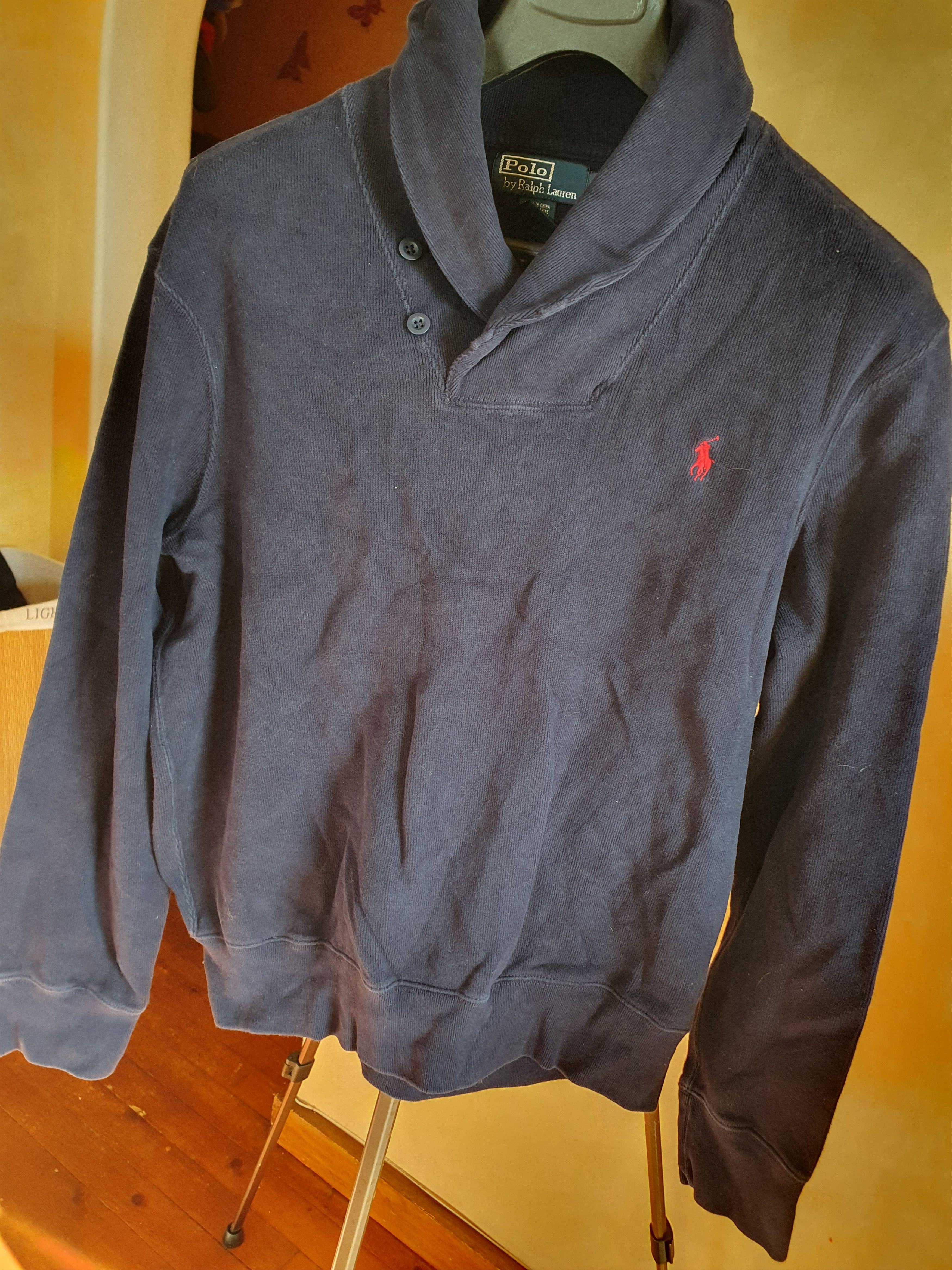 Polo Ralph Lauren Polo Ralph Lauren Shawl Neck Collar Sweater sz L Size US L / EU 52-54 / 3 - 8 Thumbnail