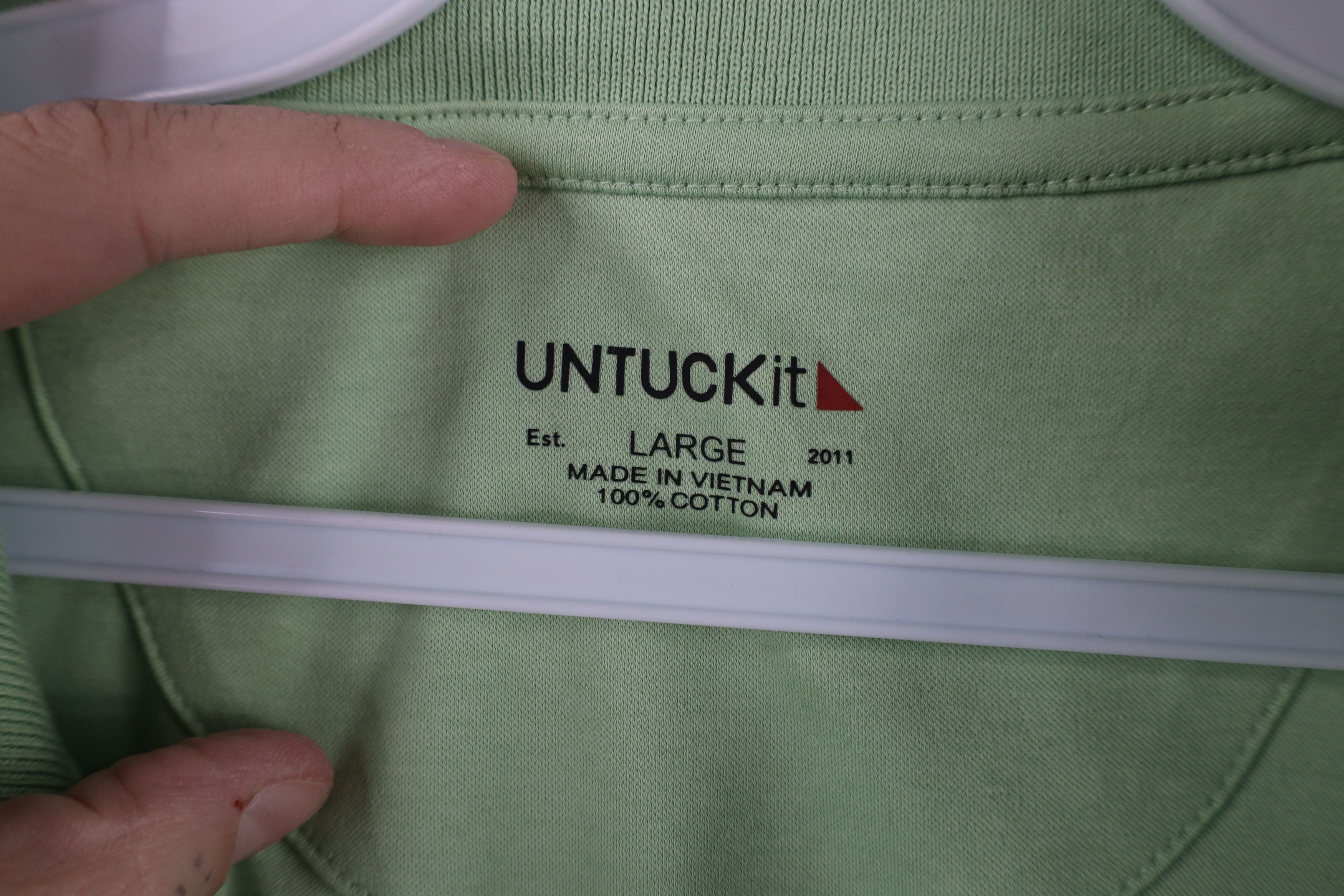 UNTUCKit × Vintage Untuckit Soft Touch Cotton Collared Golf Polo Shirt Green Size US L / EU 52-54 / 3 - 6 Thumbnail