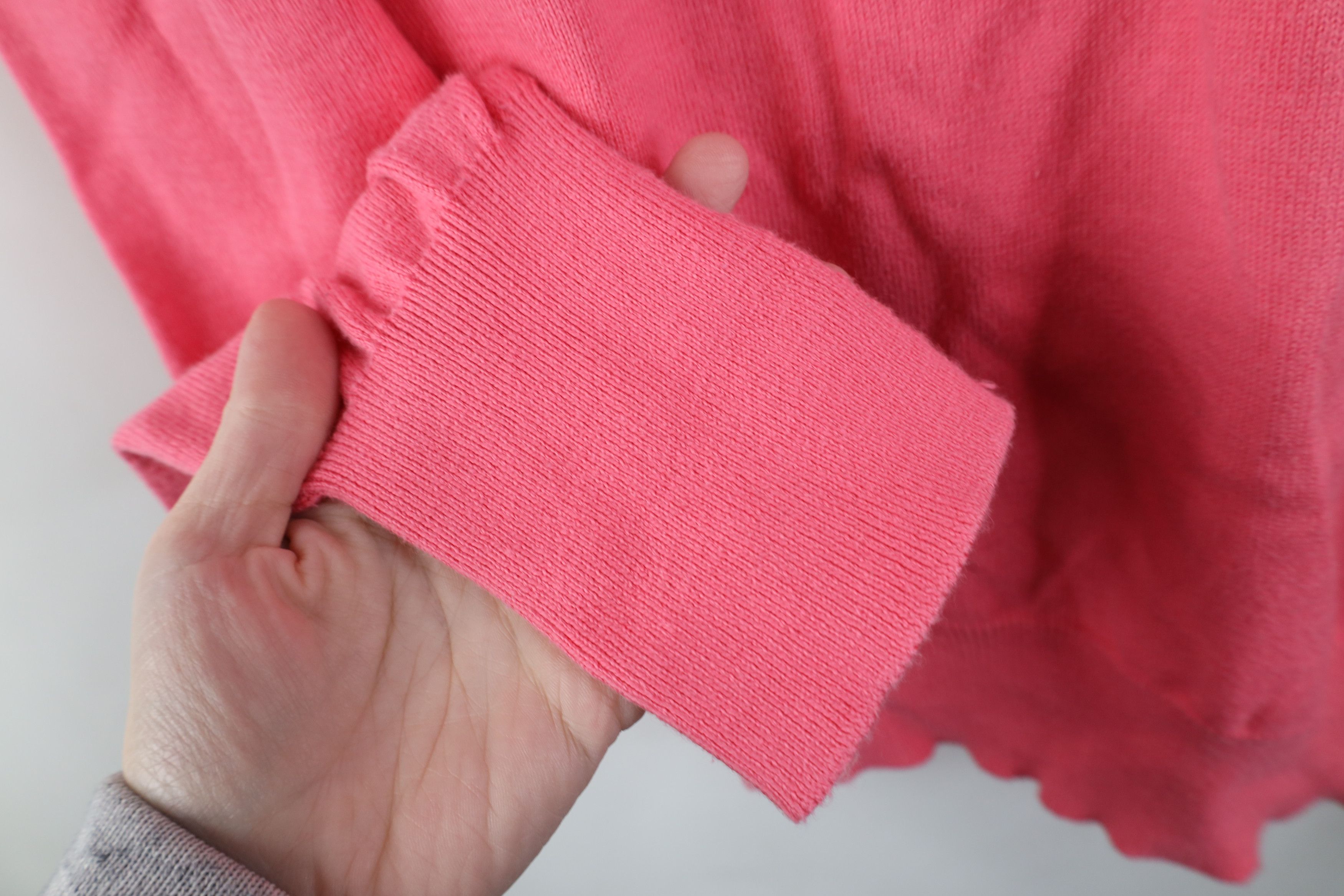 Vintage Vintage 90s Streetwear Island Cotton Knit Sweater Pink USA Size US L / EU 52-54 / 3 - 6 Thumbnail