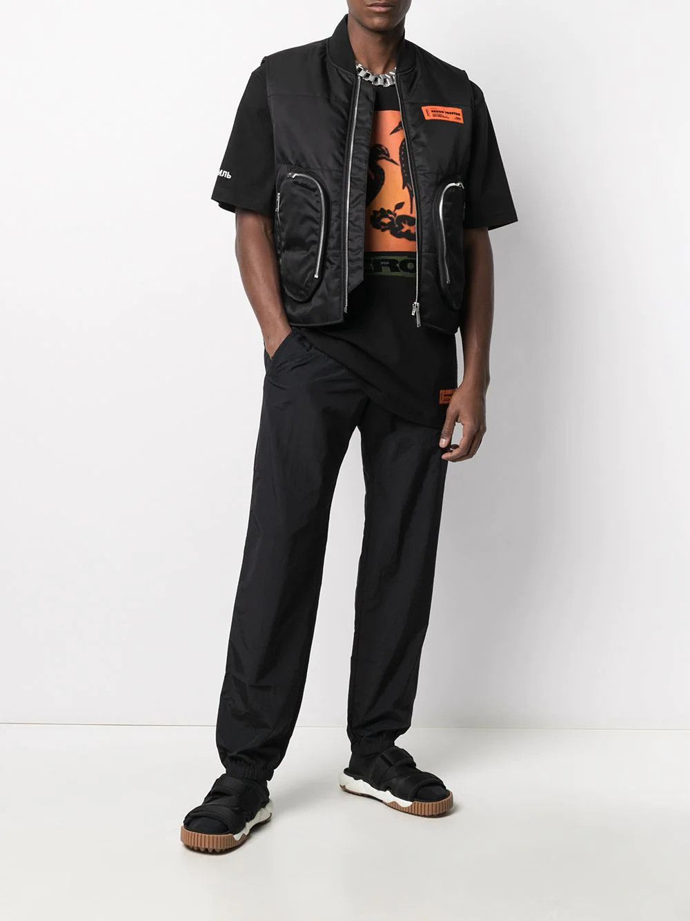 Heron Preston Zip Pocket Vest Jacket Size US M / EU 48-50 / 2 - 10 Thumbnail
