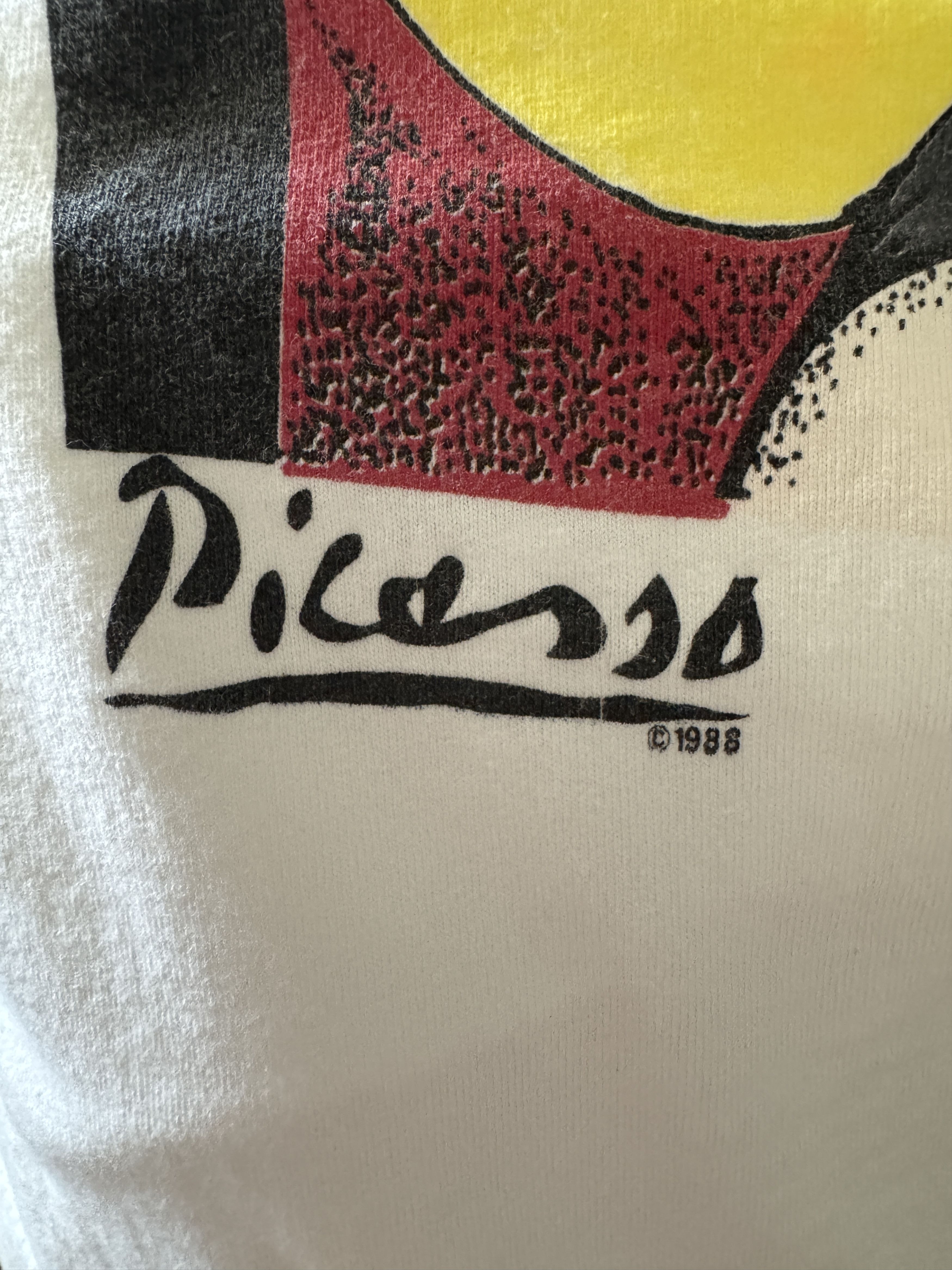 Vintage Picasso Le Reve 80s “The Dream” Art Vintage T-Shirt Size US M / EU 48-50 / 2 - 9 Thumbnail
