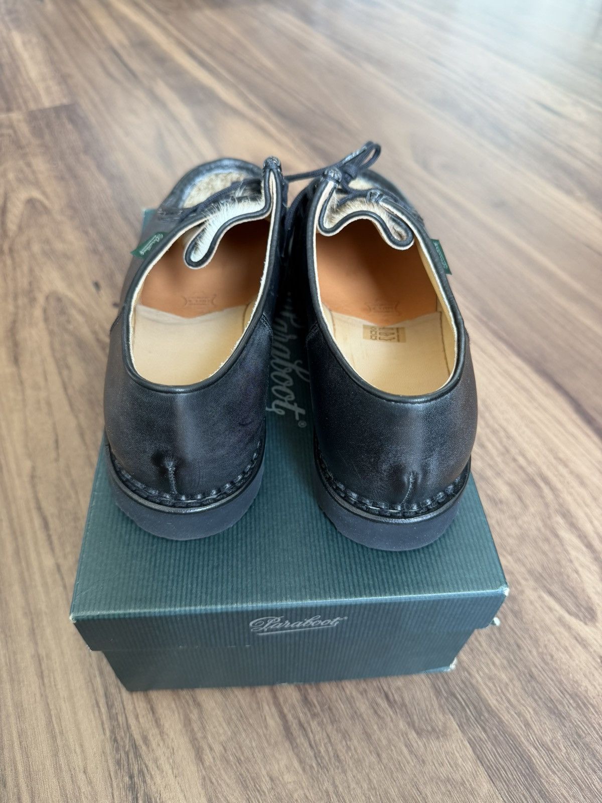Paraboot Paraboot Michael Lis Noir PLPP Mouchete 42 Size US 9 / EU 42 - 4 Thumbnail