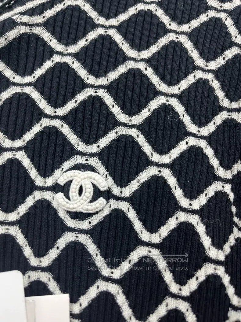 Chanel Chanel Black and white colour matching diamond checkered k Size XXS / US 00 / IT 34 - 2 Thumbnail