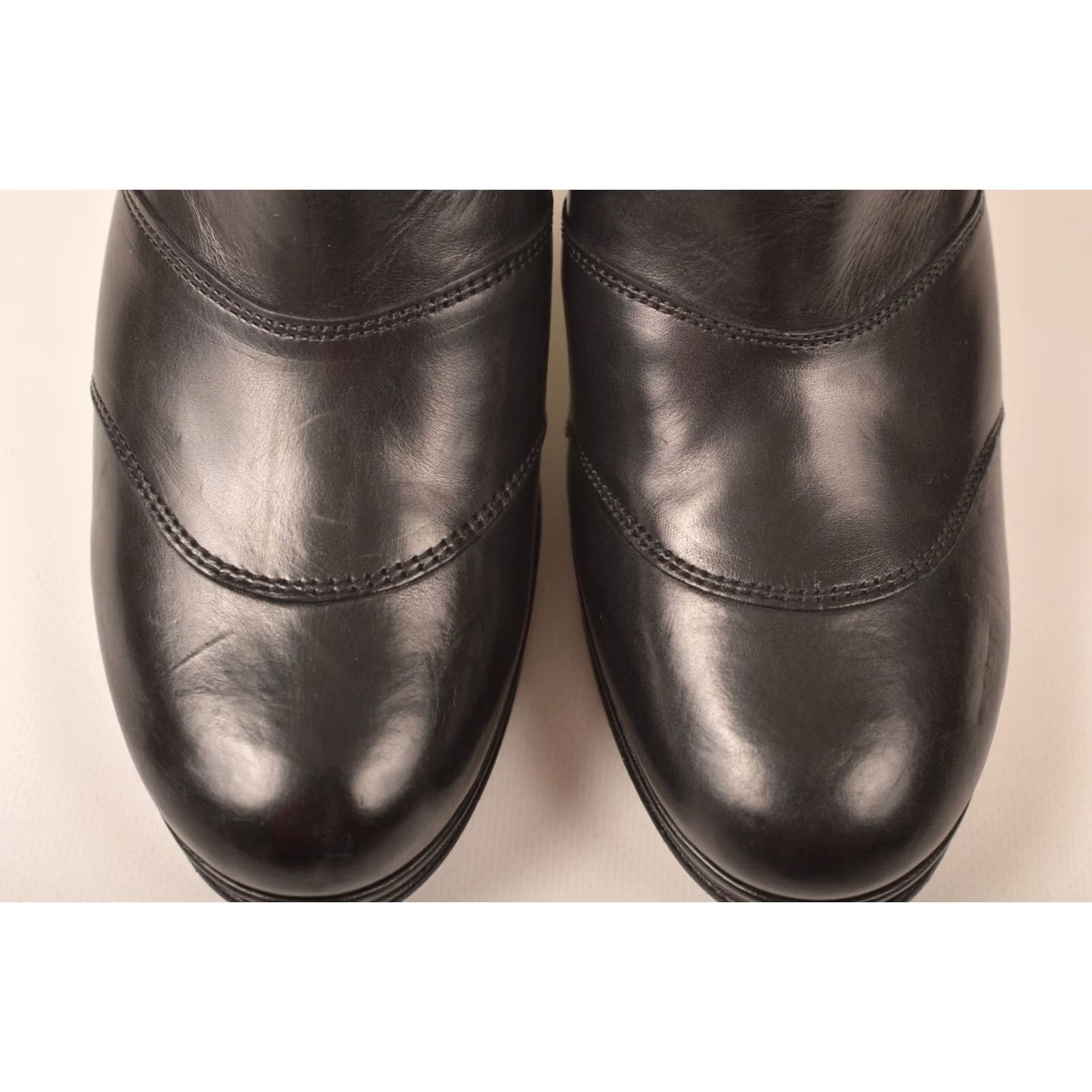 Belstaff Belstaff Black Leather Ankle Boots Heels Made in Italy Size 39 Women Bootie Size US 9 / IT 39 - 3 Thumbnail