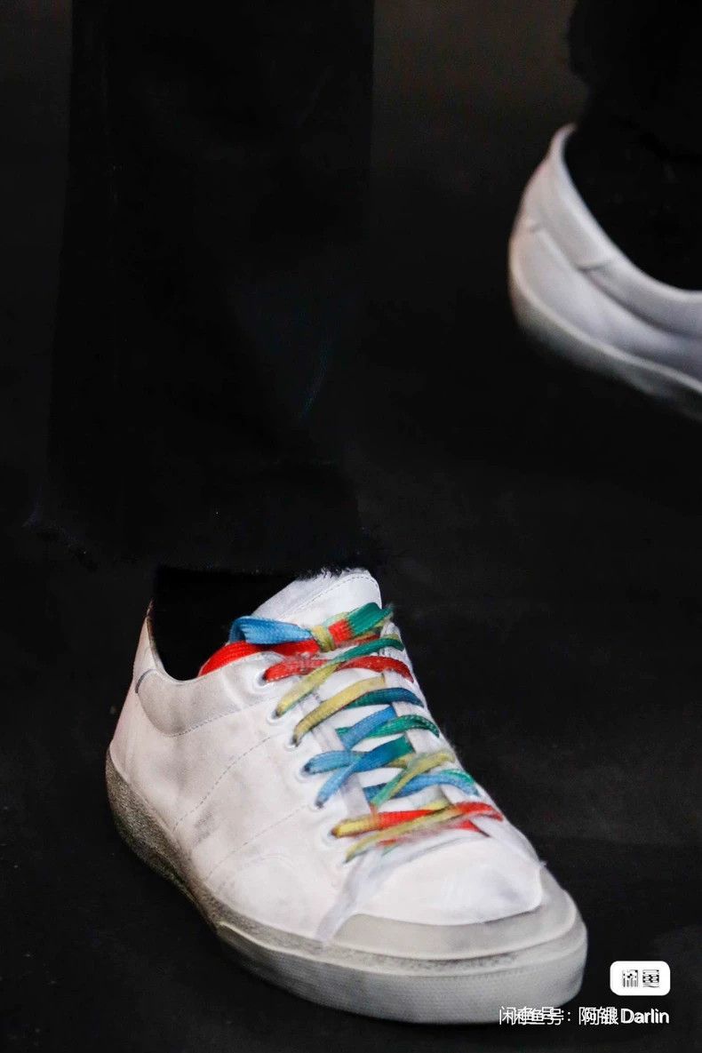 Saint Laurent Paris Saint Laurent Paris 16 SS Runway Style Worn Rainbow Canvas Size US 10 / EU 43 - 8 Thumbnail