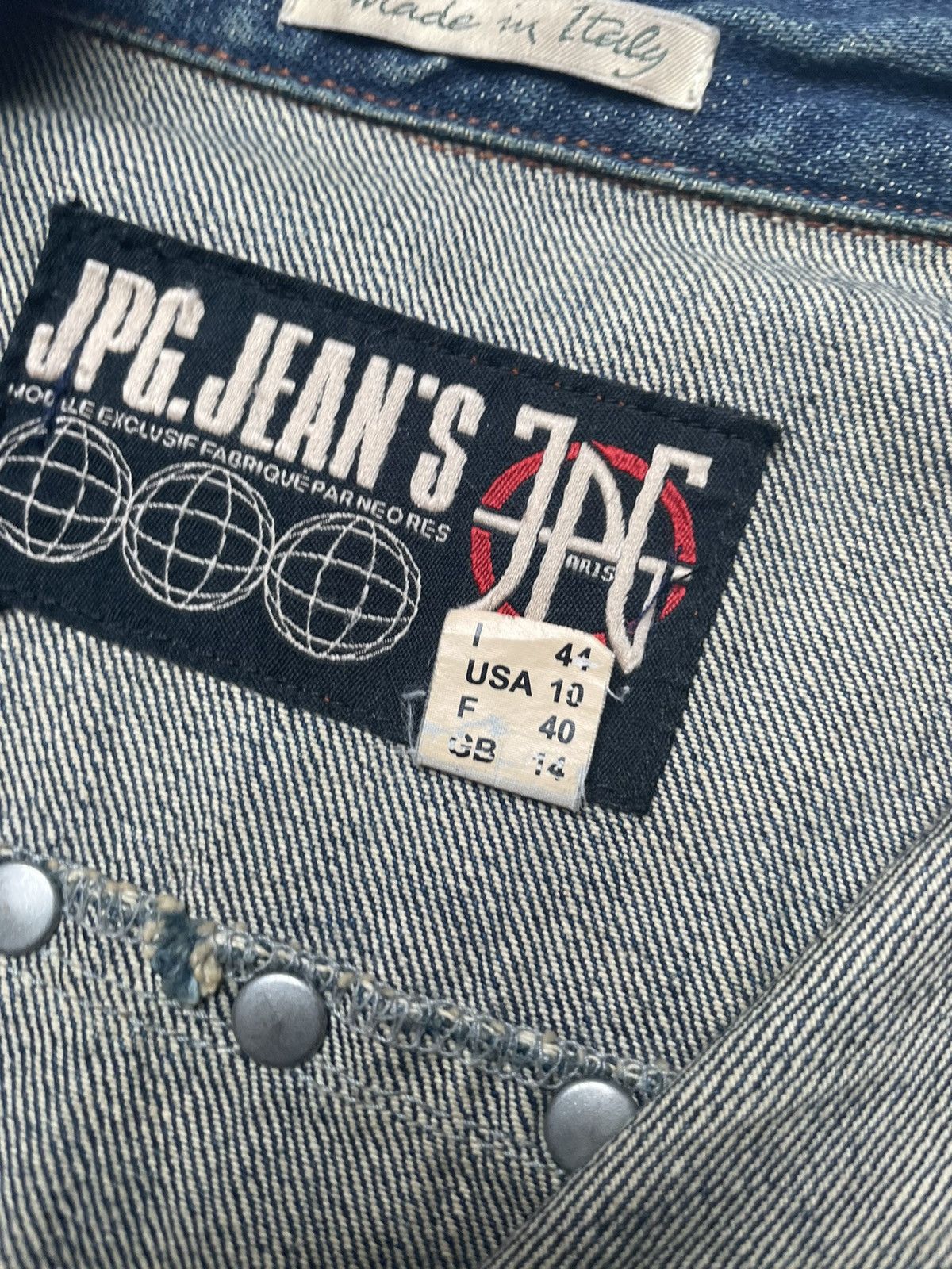 Jean Paul Gaultier 2000s JPG Jeans studded denim jacket Size M / US 6-8 / IT 42-44 - 6 Thumbnail