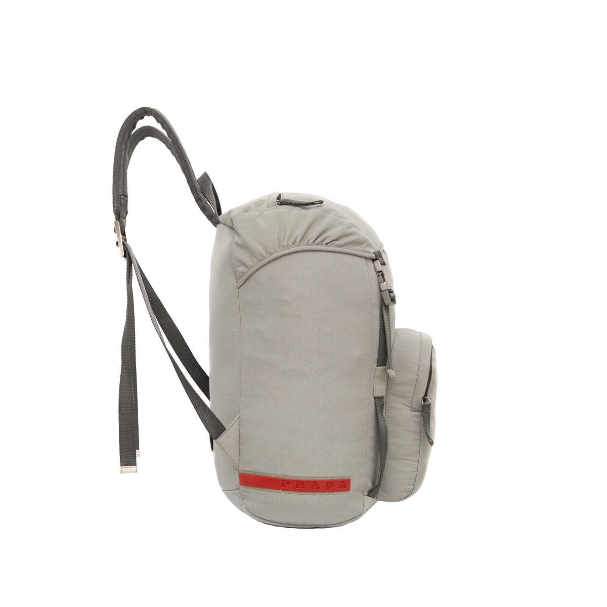 Prada RARE VTG PRADA 1999SS Linea Rossa Big Tab Backpack Grey Size ONE SIZE - 3 Thumbnail