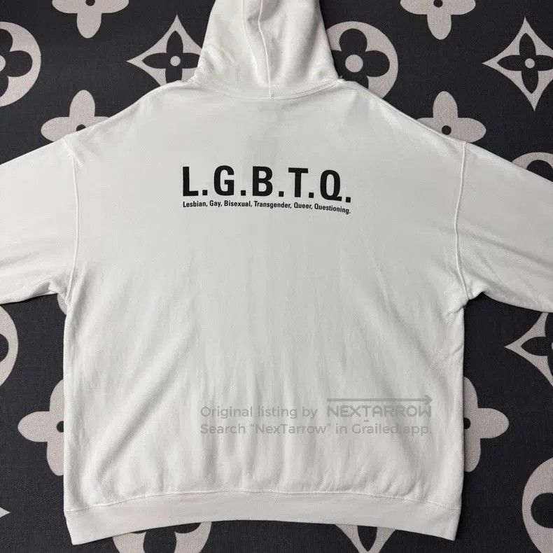 Balenciaga Balenciaga Rainbow Flag White Hoodie Size US XS / EU 42 / 0 - 3 Thumbnail