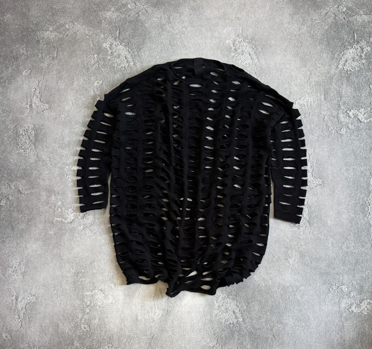 Rundholz Rundholz S/size full of holes dress 👗 avantgarde long sleeve Size S / US 4 / IT 40 - 1 Thumbnail