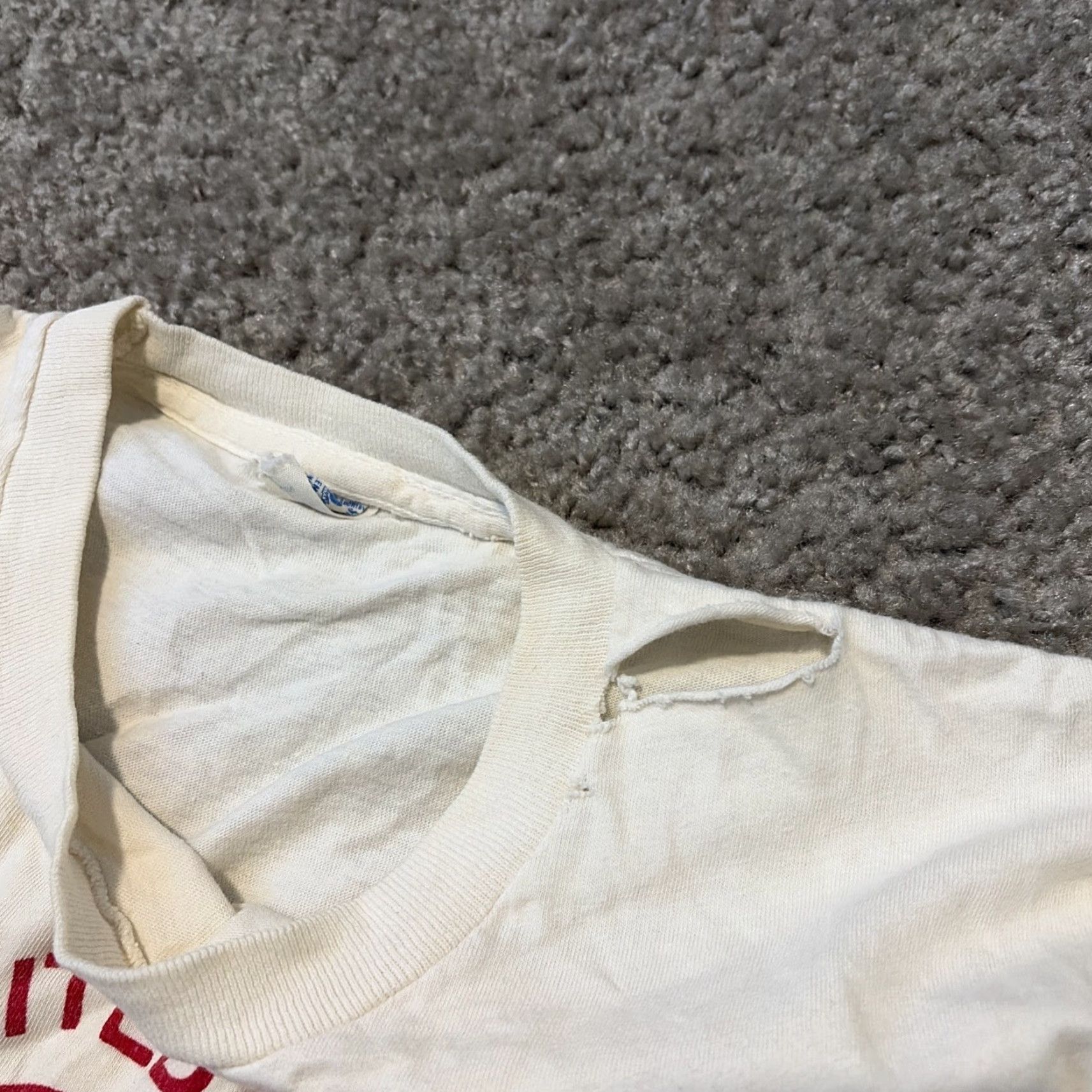 Velva Sheen VINTAGE Florida United Methodist Camps White T-Shirt Claws Distressed XL Unisex Velva Sheen 1970s Cotton Short Sleeve Shirt Size US XL / EU 56 / 4 - 7 Thumbnail