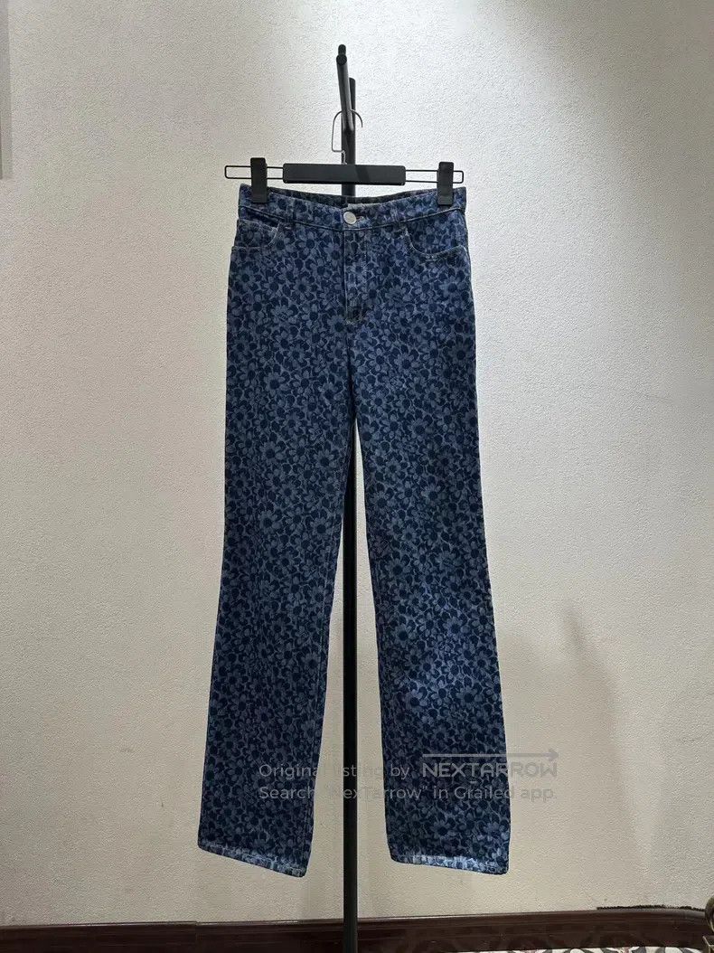 Chanel Chanel Camelia straight jeans Size 25" / US 0 / IT 36 - 1 Thumbnail