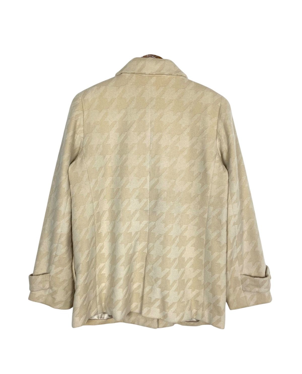 Japanese Brand Rare‼️Vintage Paul Buhre Houndstooth Coat Made in Japan Size M / US 6-8 / IT 42-44 - 4 Thumbnail