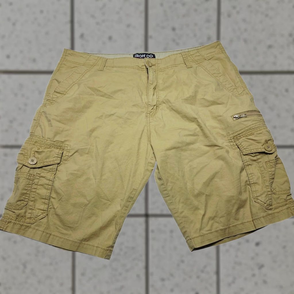 CO Iron Co Cargo Shorts Mens Size 38 Khaki Brown Pockets Hiking Outdoor Mens Size US 38 / EU 54 - 1 Thumbnail
