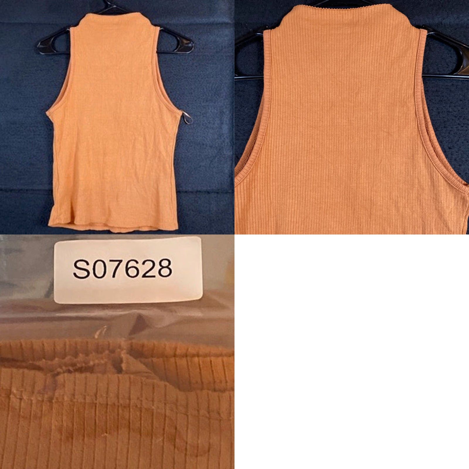 Vintage Maeve Anthropologie Womens Sweater Orange High Neck Sleeveless Stretch M Size M / US 6-8 / IT 42-44 - 8 Thumbnail