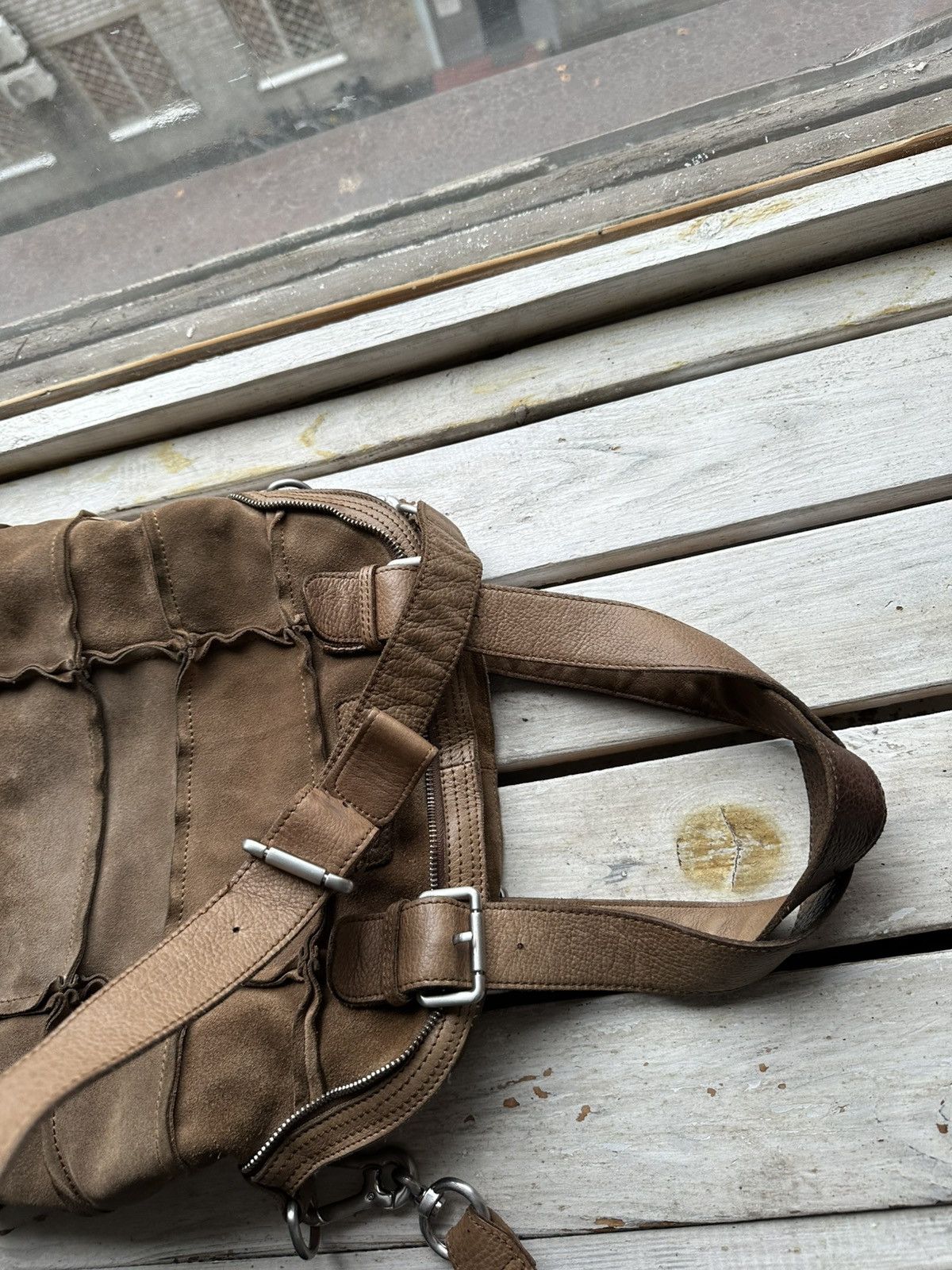 LIEBESKIND BERLIN 🚨Y2K AVANT-GARDE 🚨patchwork Germany style hand bag Y2K 90s Size ONE SIZE - 5 Thumbnail