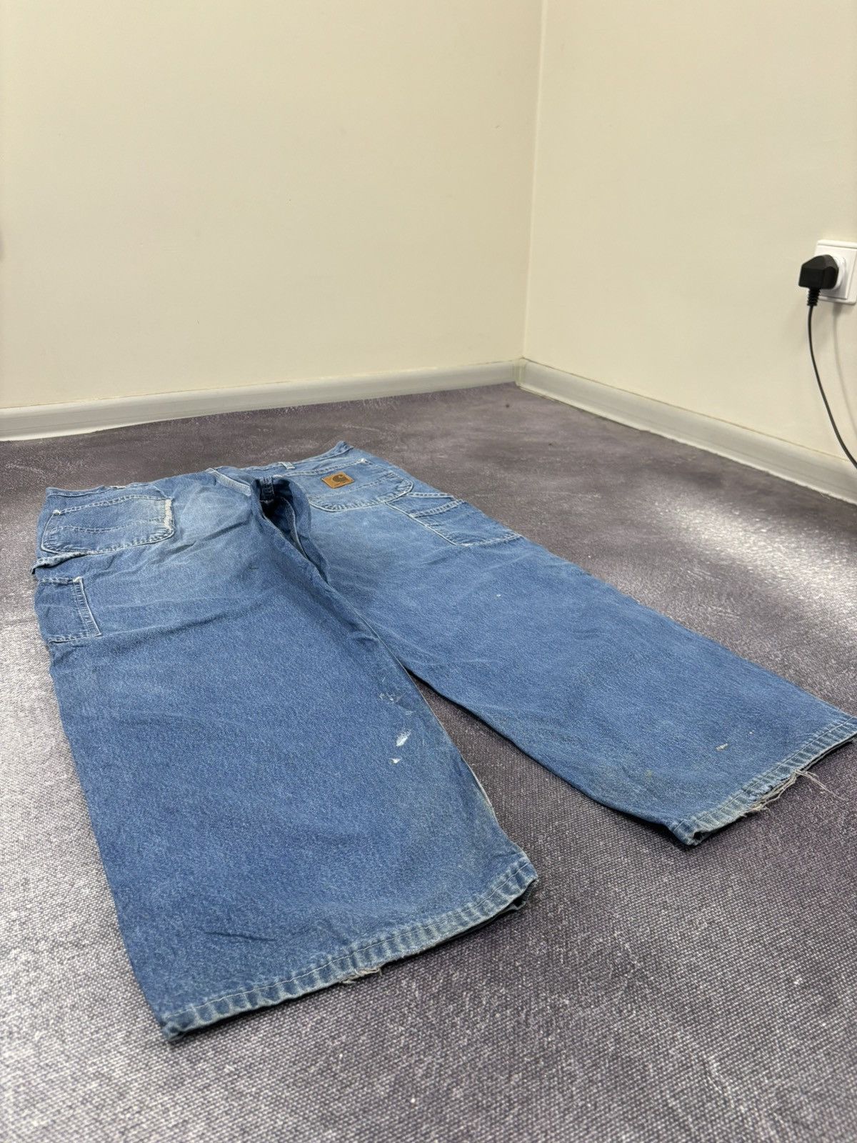 Carhartt Vintage 90s Carhartt USA Blue Denim Hype Baggy Jeans Size US 40 / EU 56 - 4 Thumbnail