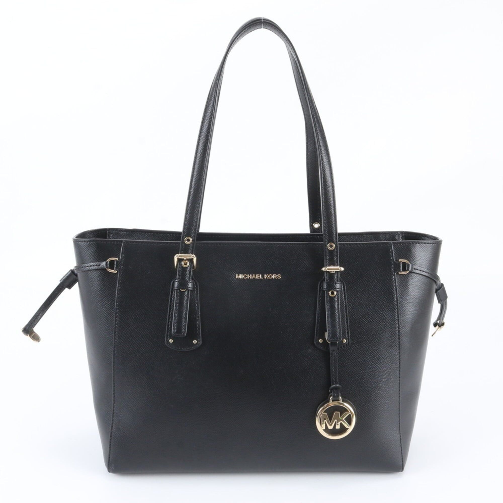 Michael Kors Michael Kors Leather Tote Bag Shoulder Handbag Black Women's Size ONE SIZE - 1 Thumbnail