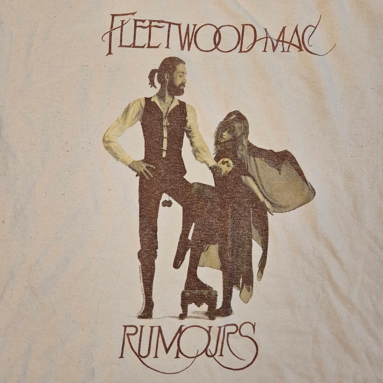 Designer Vintage Fleetwood Mac Rumours Rock Graphic T-Shirt White XL Size XL / US 12-14 / IT 48-50 - 2 Thumbnail
