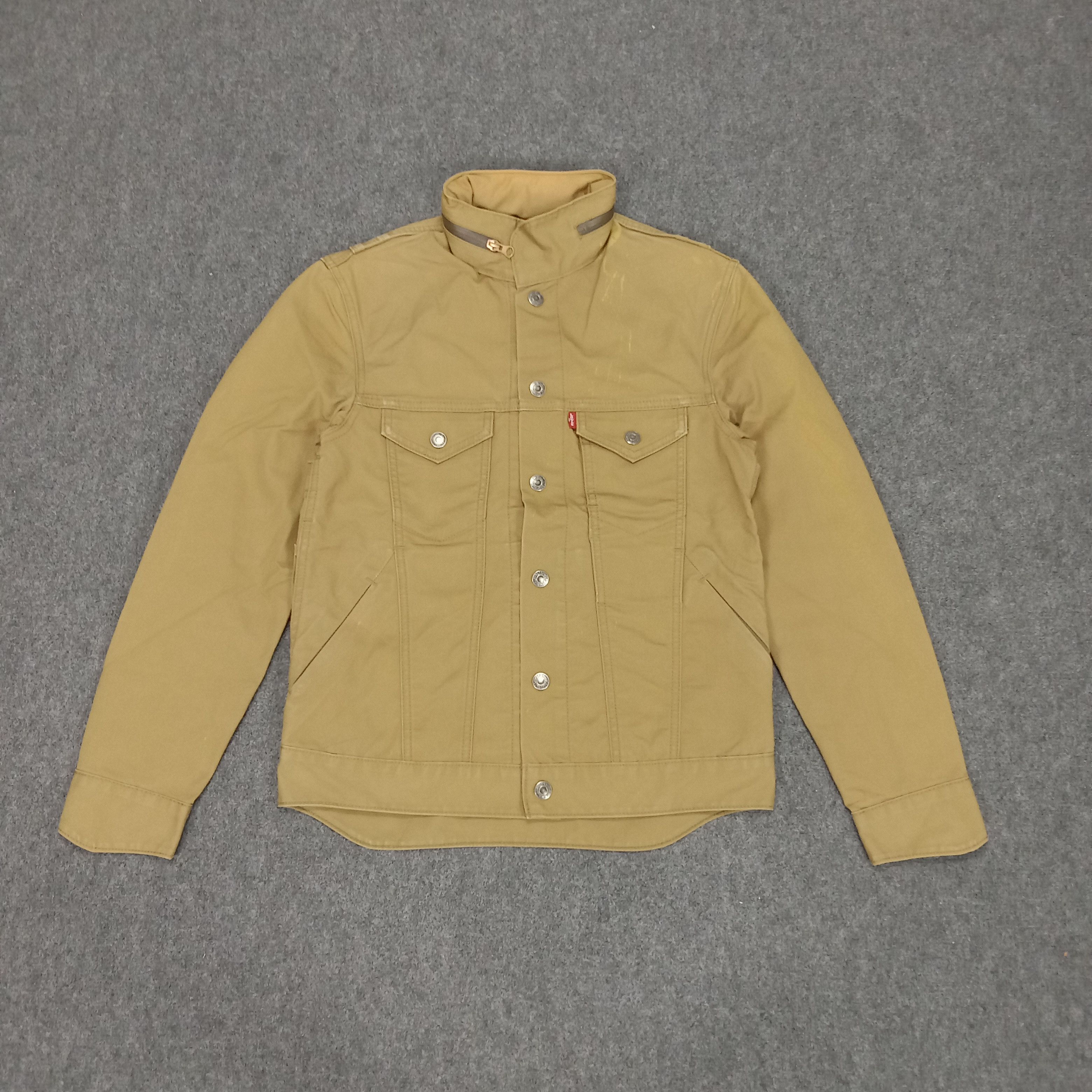 Levi's Levi's American Style Button Up Bikers Jacket Size US S / EU 44-46 / 1 - 1 Thumbnail