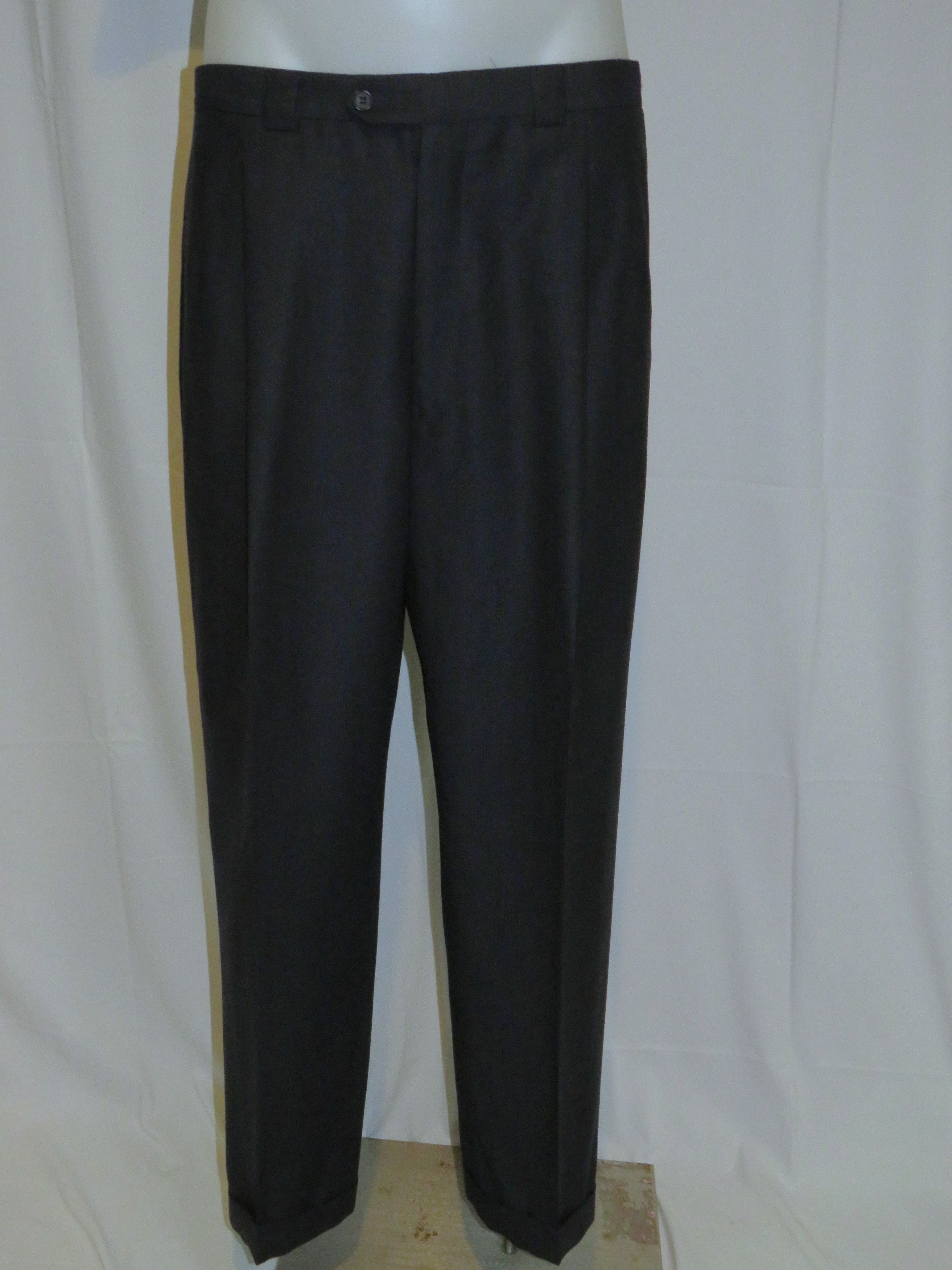 Joseph Abboud Black Label Vintage Peak Lapel One Button Suit 42R Size 42R - 12 Thumbnail