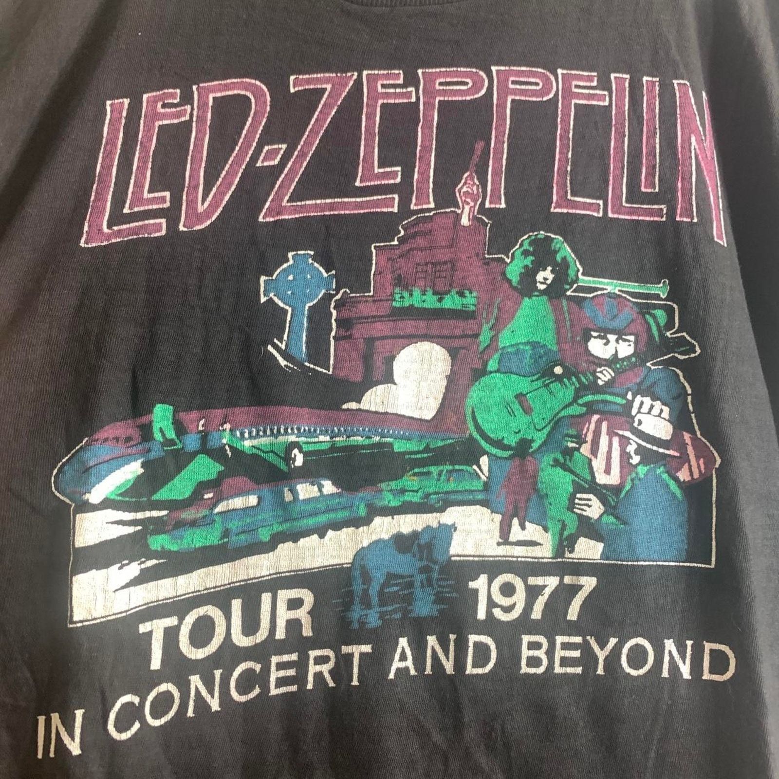 Vintage vintage 1977 LED ZEPPELIN U.S. Tour double sided tee shirt M Size US M / EU 48-50 / 2 - 1 Thumbnail