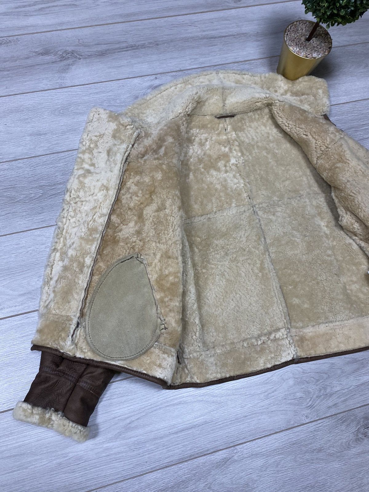 Other 🔥SHEEPSKIN COAT LEATHER TYPE B-3 AVIATION JACKET Size US L / EU 52-54 / 3 - 12 Thumbnail