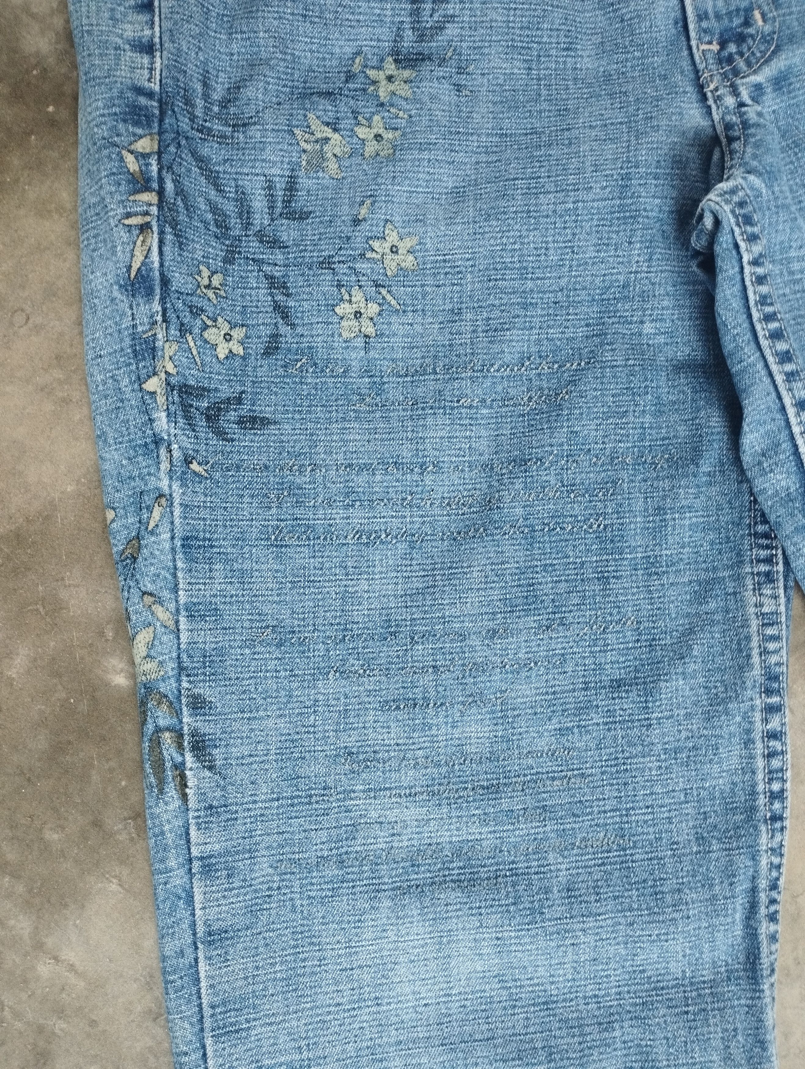 Japanese Brand Super Flare Jeans Poem Jeans Mossimo Bootcut Jeans Size US 32 / EU 48 - 8 Thumbnail