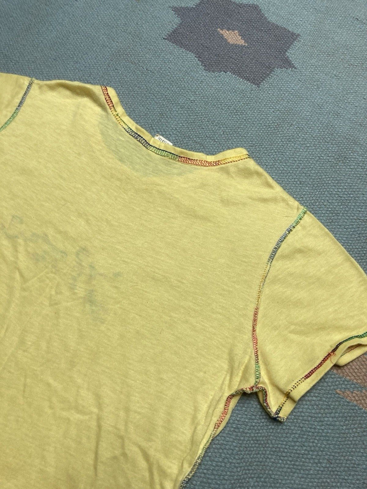 Vintage 70s t shirt & underwear set women’s briefs love rainbow L Size L / US 10 / IT 46 - 7 Thumbnail