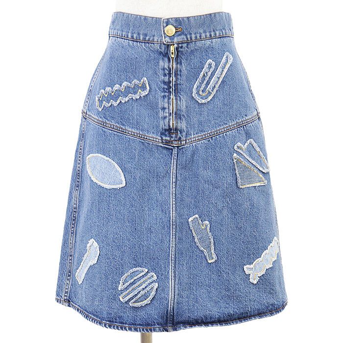 Chanel Chanel Chanel Metiers d'Art Cotton Patchwork Embroidery Skirt Textile Skirts P61825 DUTY FREE for USA Size ONE SIZE - 1 Thumbnail