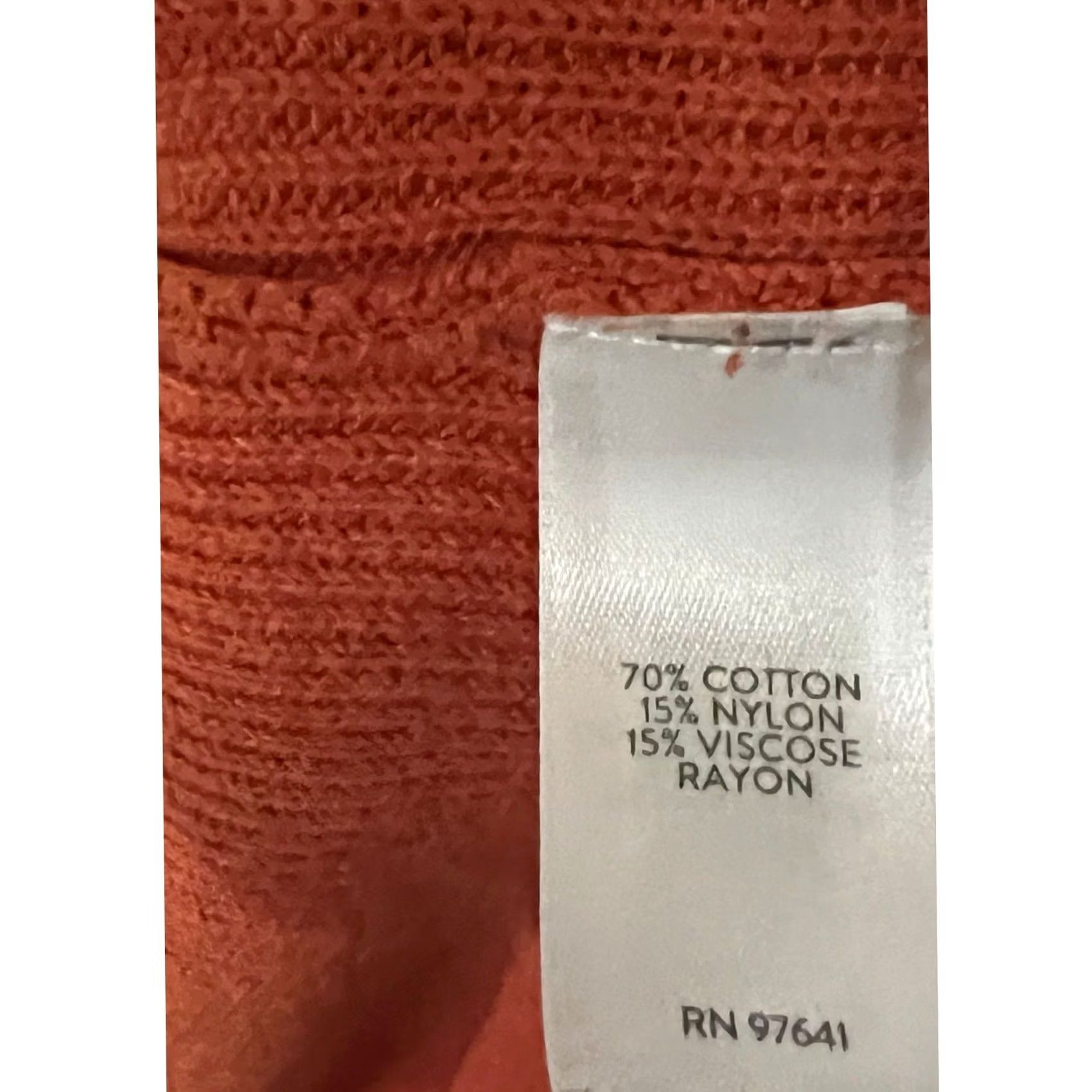 J. Jill J.Jill Sweater Orange V-Neck Pullover Cotton Blend Tunic Small Womens Pullover Shirt Size S / US 4 / IT 40 - 5 Thumbnail
