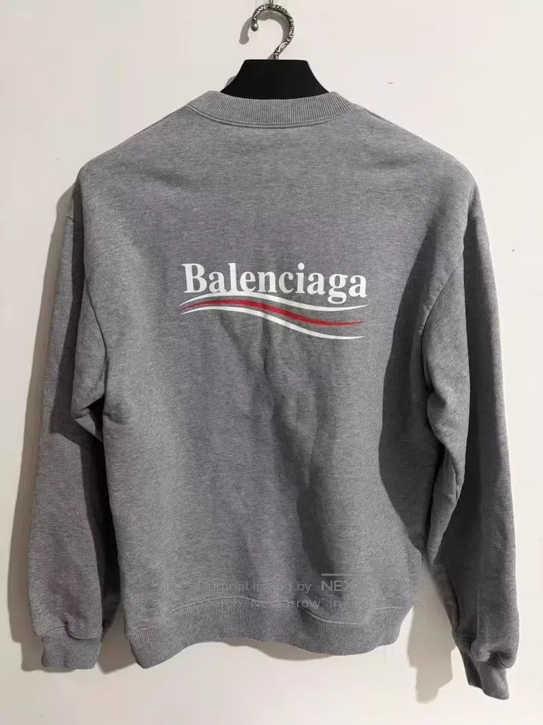 Balenciaga Balenciaga Grey Coke Long Sleeve Sweatshirt Size US S / EU 44-46 / 1 - 2 Thumbnail