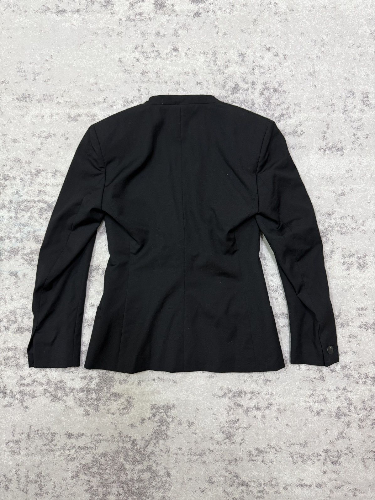 Versace Vintage 90s Gianni Versace Couture Minimalist Blazer Size XS / US 0-2 / IT 36-38 - 13 Thumbnail