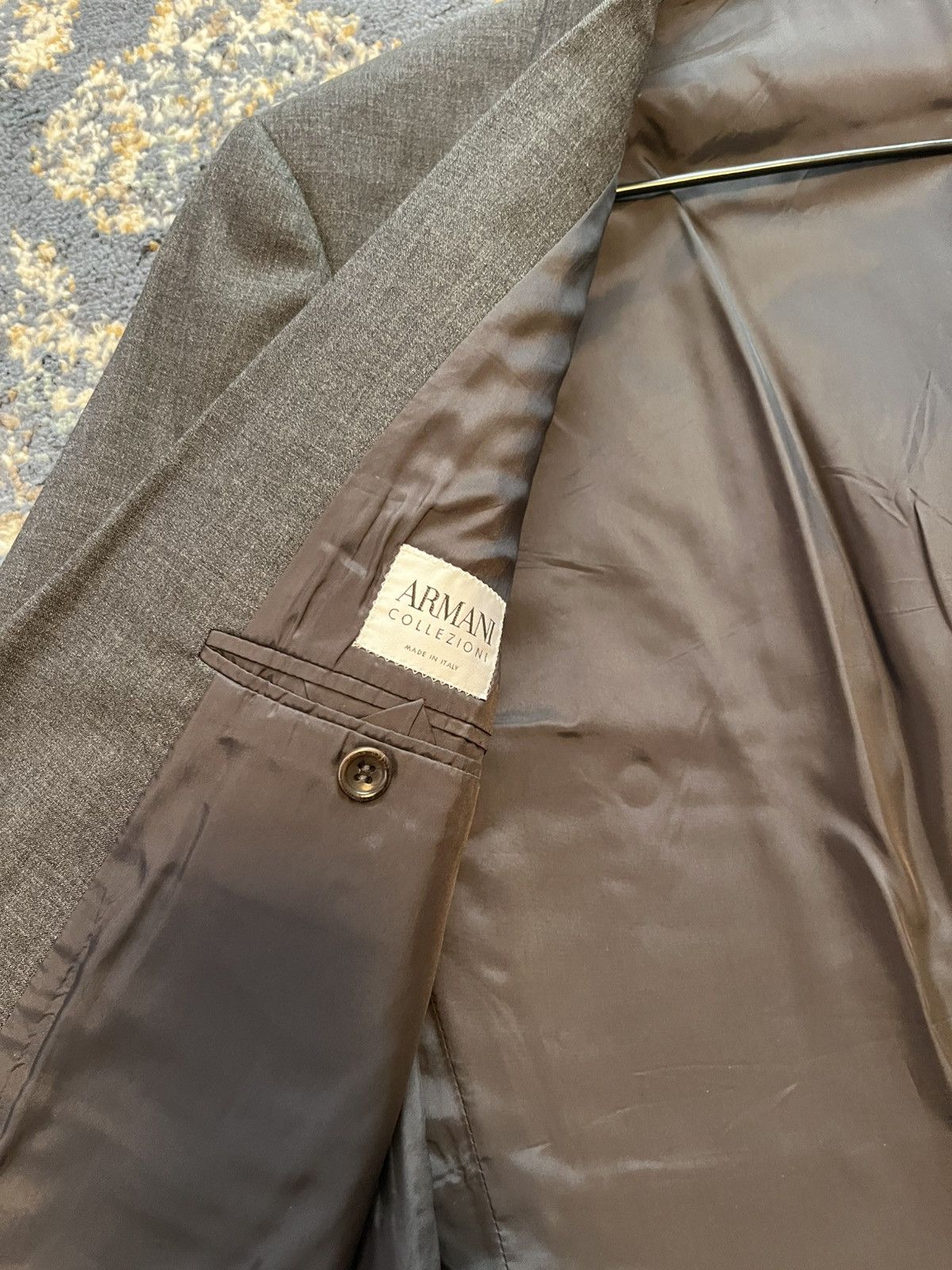 Armani × Armani Collezioni Armani Grey Blazer Size 54R - 6 Thumbnail