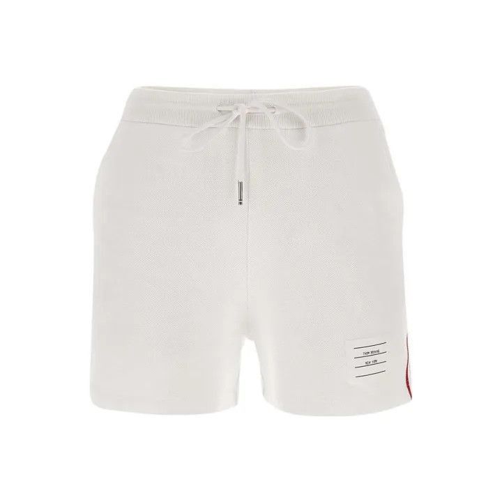 Thom Browne Thom Browne High-Waisted White Female Shorts -2507 Size 37" - 5 Thumbnail