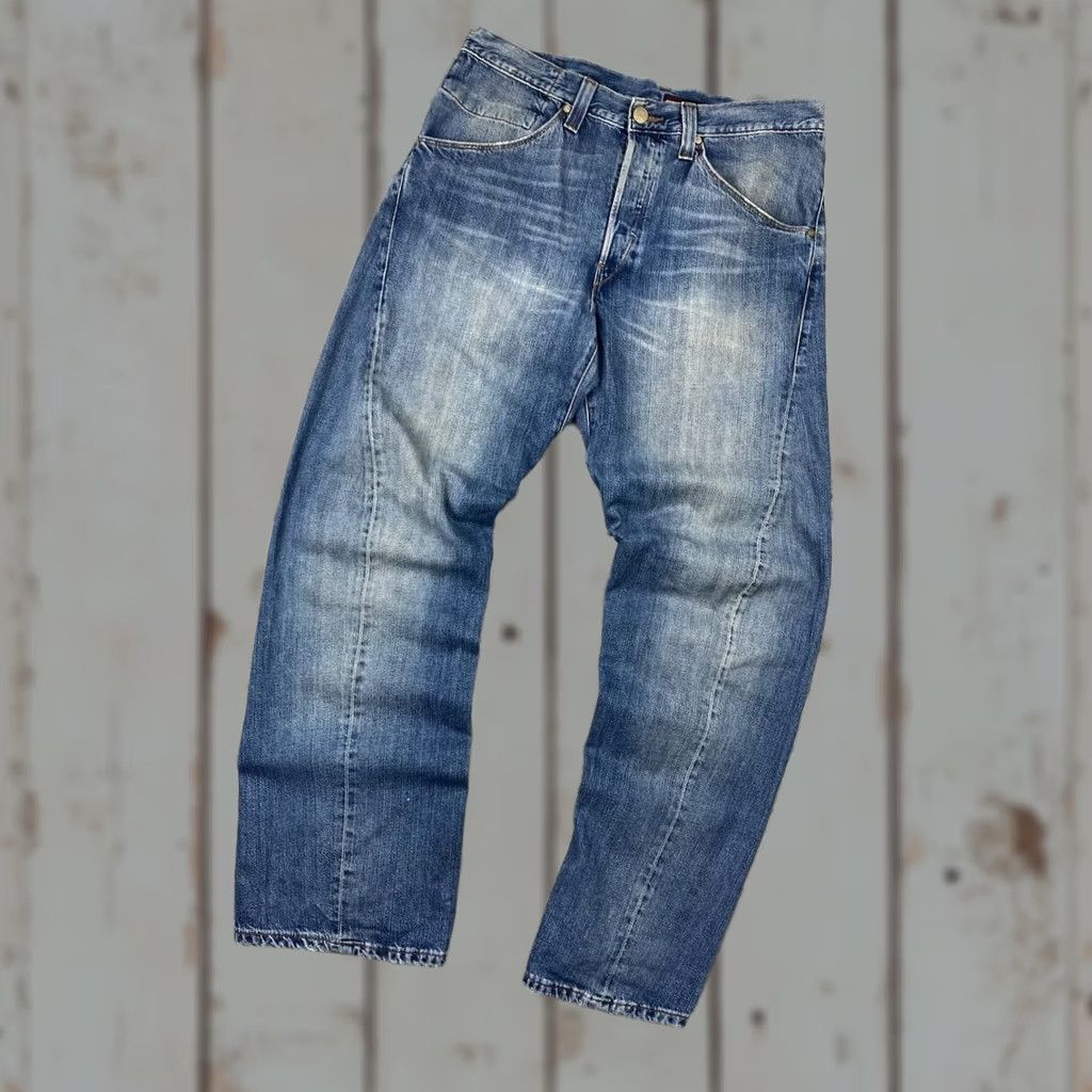 Levi's VINTAGE Levi’s Engineered Twisted Seams Cinch Denim Jeans Men Size 34х34 Blue Size US 34 / EU 50 - 1 Thumbnail