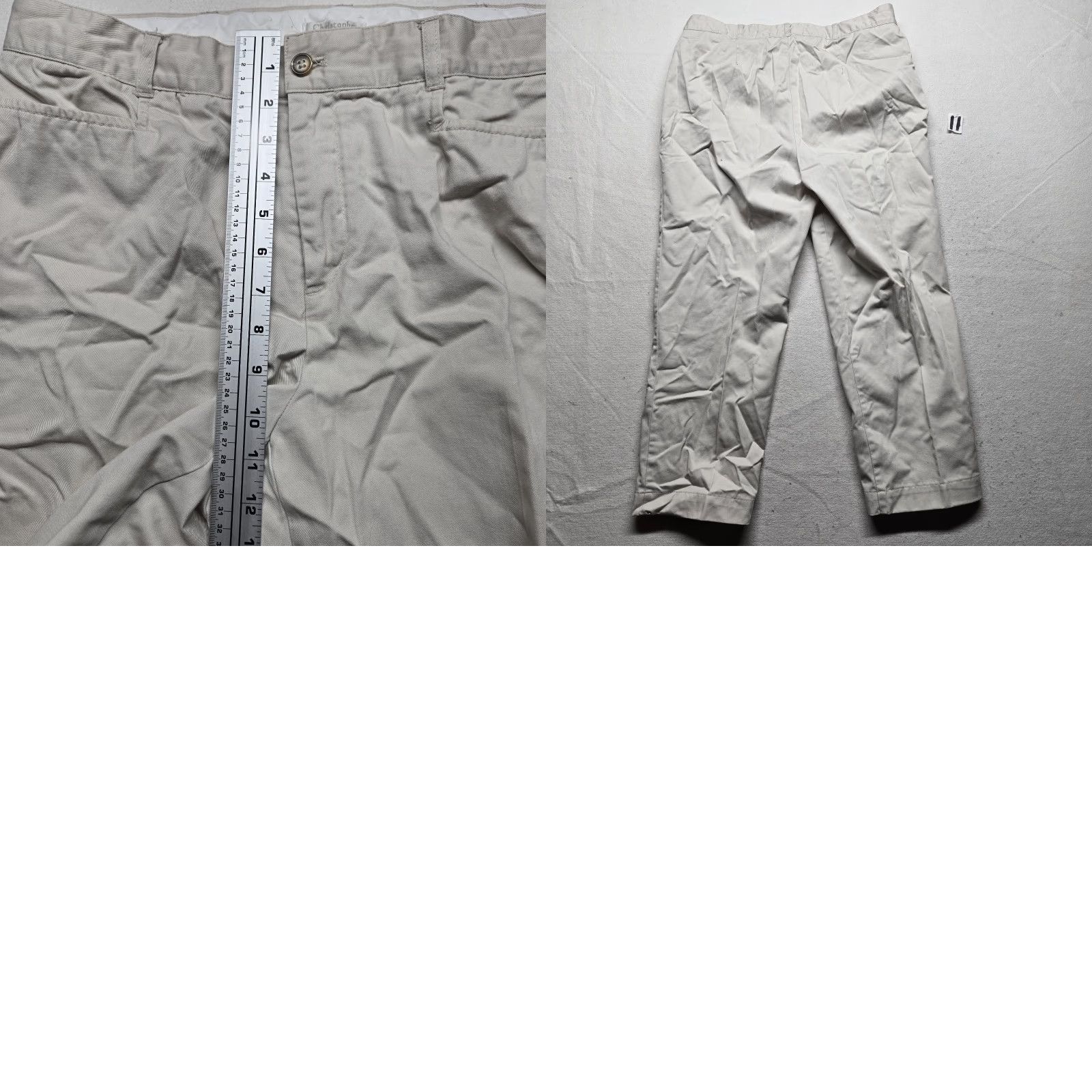 Vintage Christopher & Banks Pants Capri Women Adult 12 White Comfort Stretch Casual Size 34" / US 12 / IT 48 - 8 Thumbnail