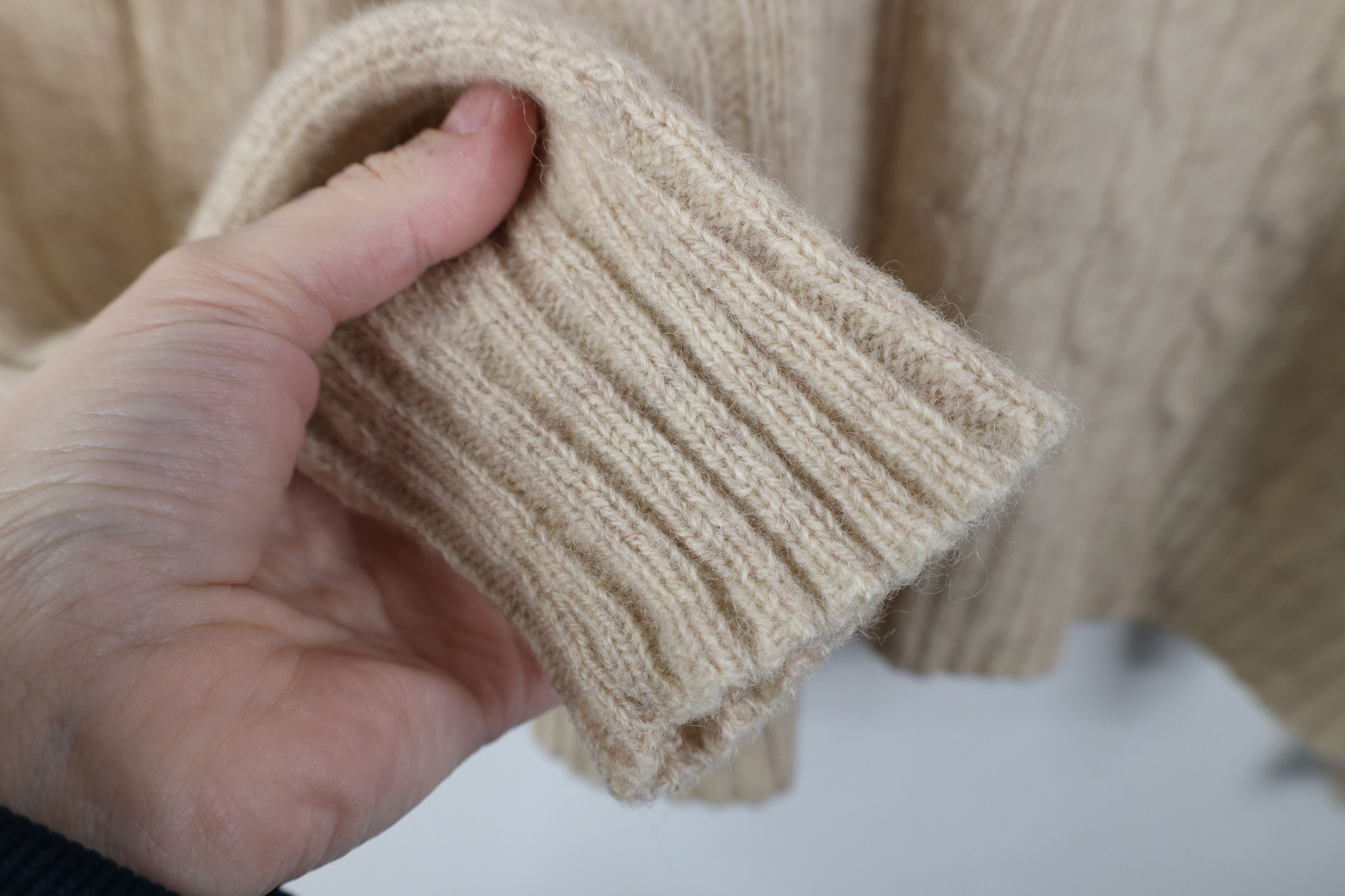 Vintage Vintage 70s Streetwear Shetland Wool Cable Knit Sweater Size L / US 10 / IT 46 - 8 Thumbnail
