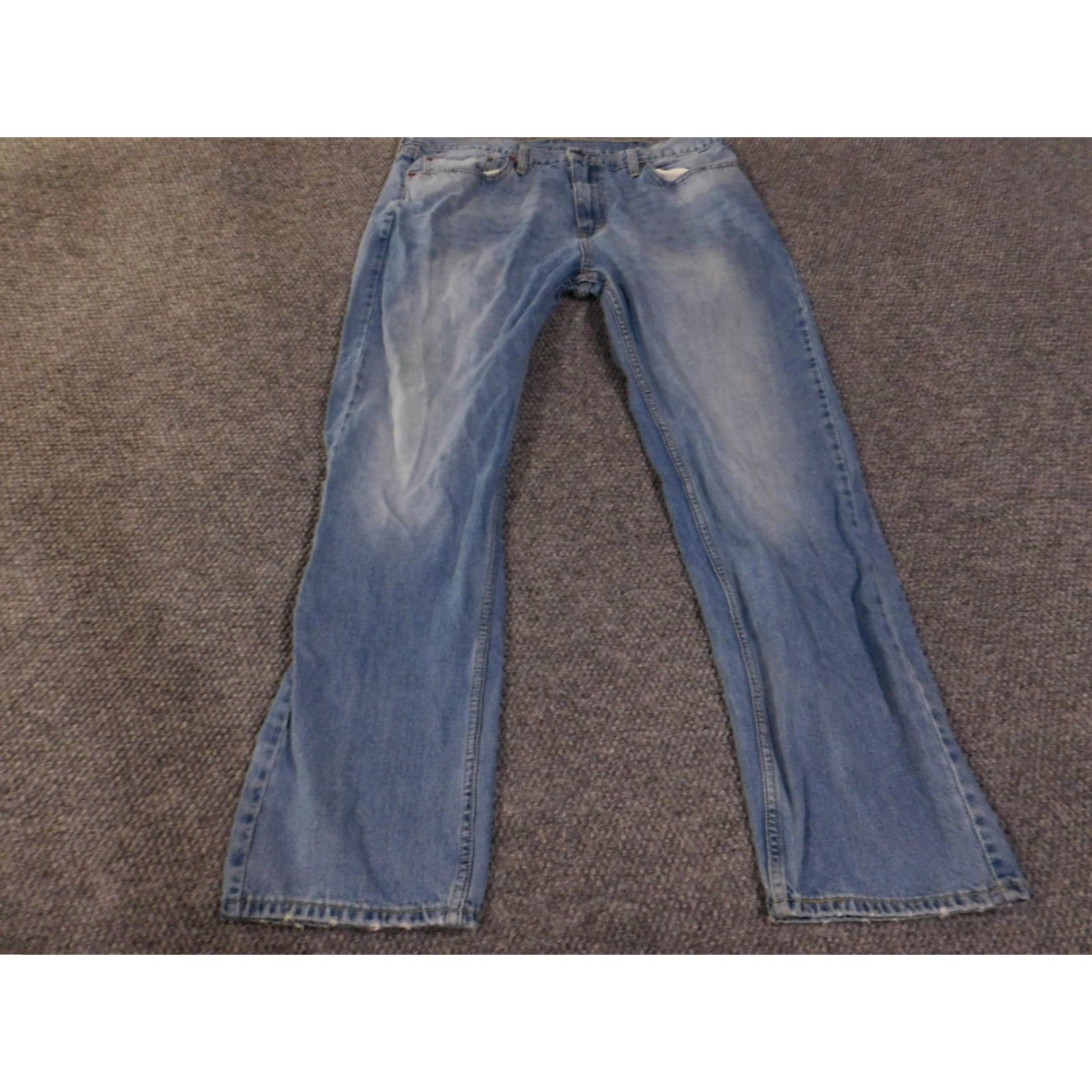 Levi's VINTAGE Levis 505 Jeans Mens 38x32 Light Blue Blue Regular Fit Straight Leg Zip Fly 5-Pocket Men Mens Jeans Size US 38 / EU 54 - 2 Thumbnail